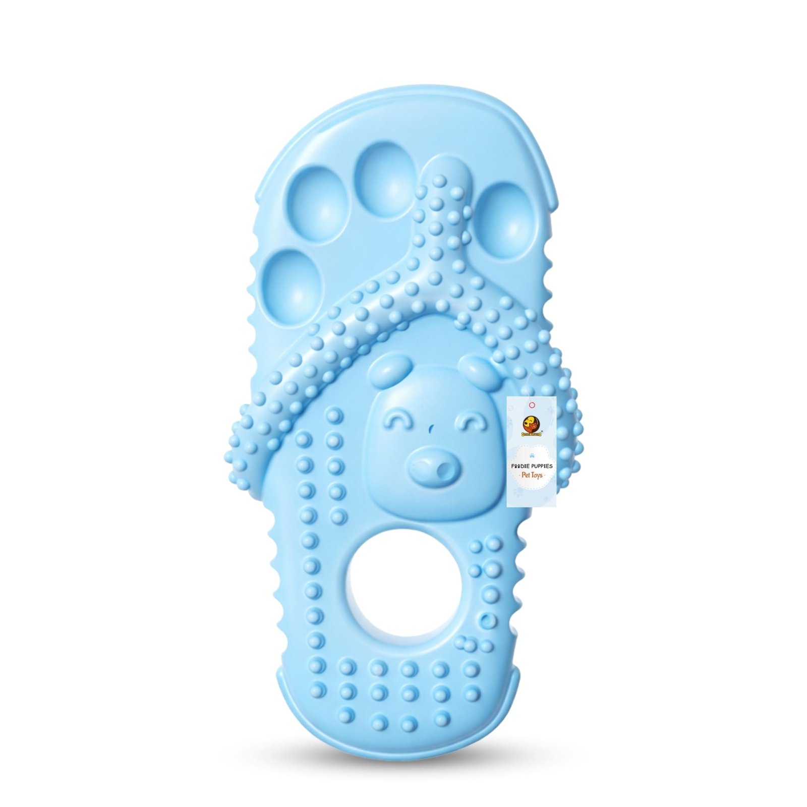 Foodie Puppies Dog Rubber Teething Chew Slipper Shape Toy (Footwear) for Puppies and Small Dogs | Teether Dog Molar Tooth Cle