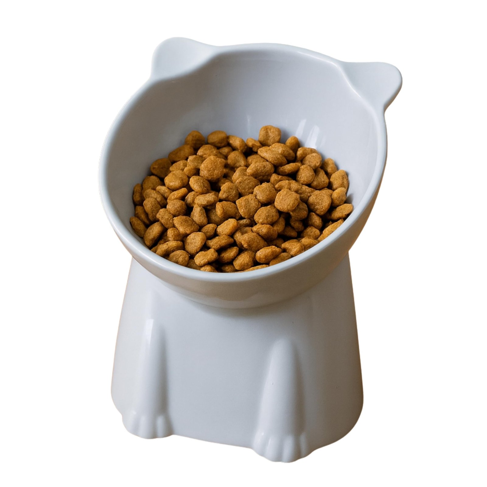 Foodie Puppies Pet Elevated Food and Water Tilted Cat Bowl (Sitting Meow Bowl) | Durable, Anti Vomiting Cat Feeder for Persia