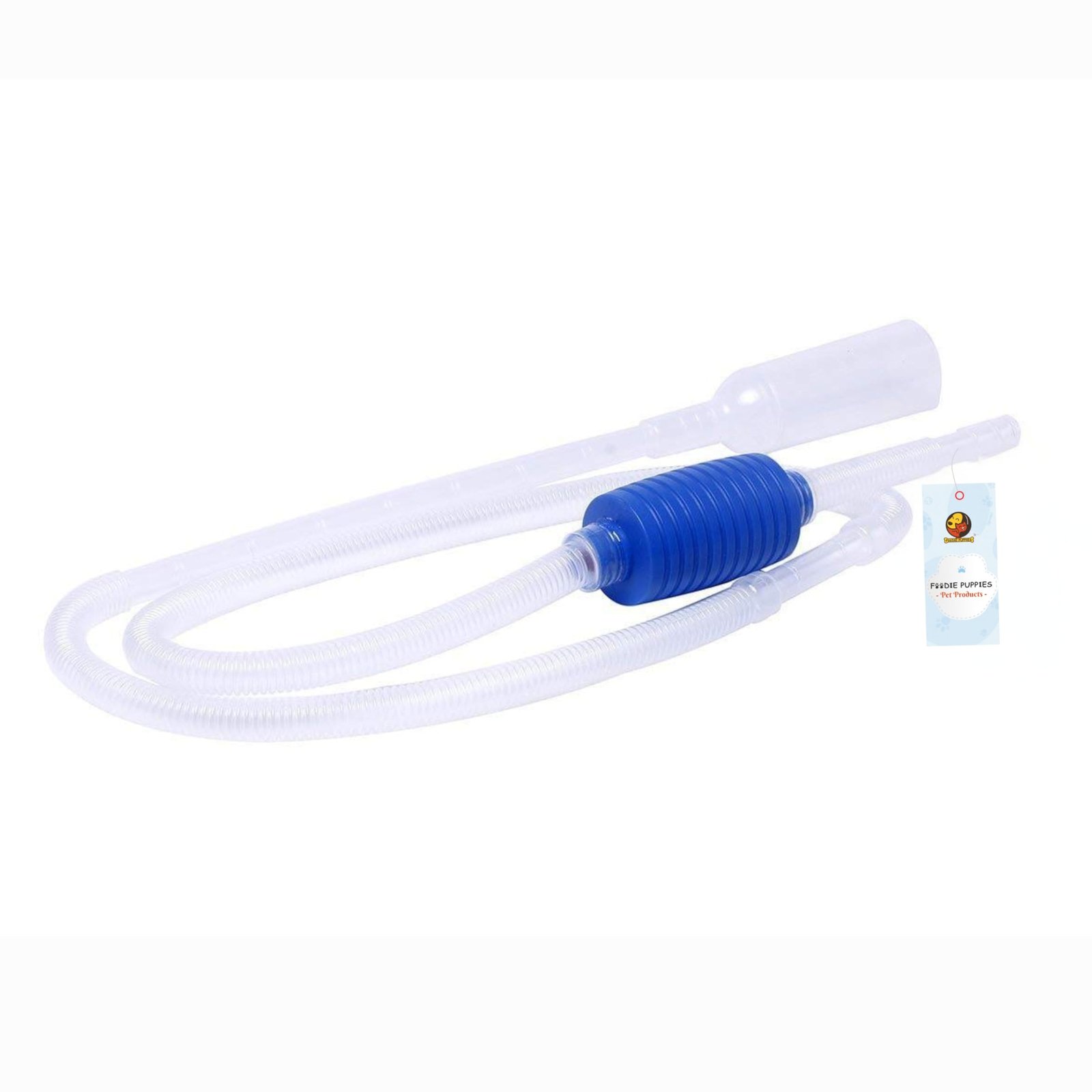 Foodie Puppies Siphon Pump for Aquarium/Fish Tank Cleaning Tool Without Valve Algae Scrapers & Fish Tank Gravel Cleaner - (1.
