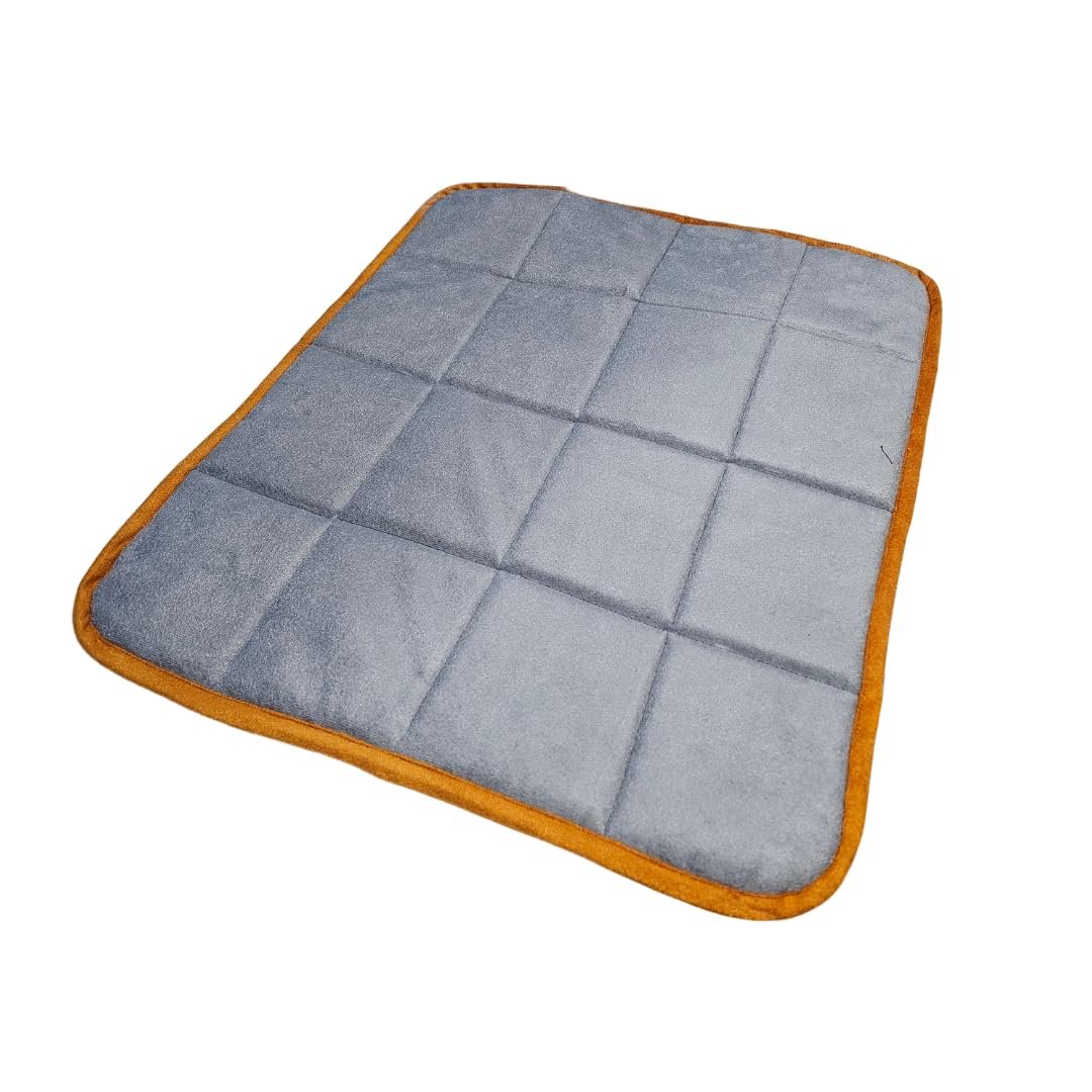 GDB Cotton Dog & Cat Sleeping Mat, Soft & Comfortable Pet Bed, Lightweight, Machine Washable, Anti-Slip Base, Ideal for Trave