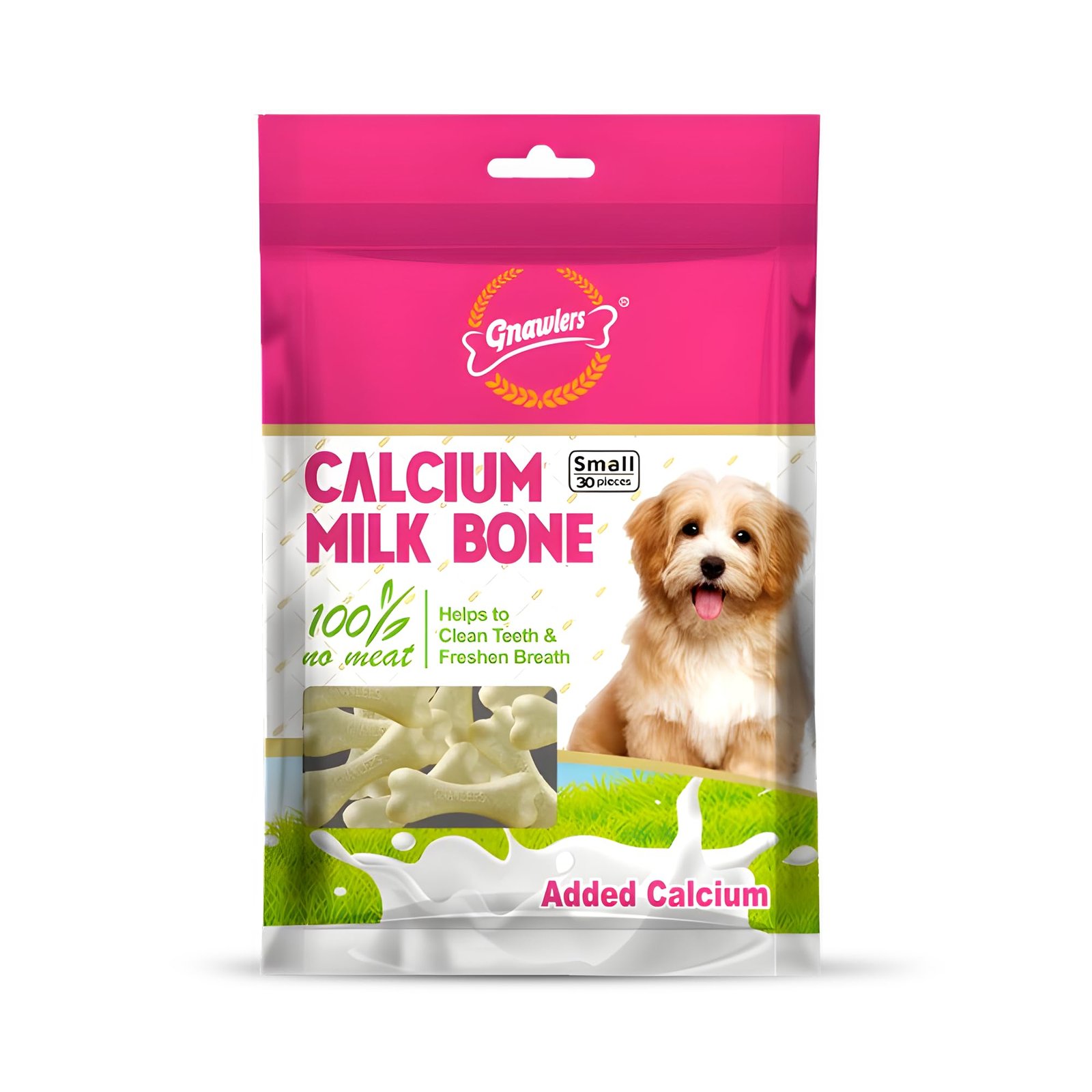 Gnawlers Dog Treats Bone Calcium Bone (30 in 1) Pack of 1