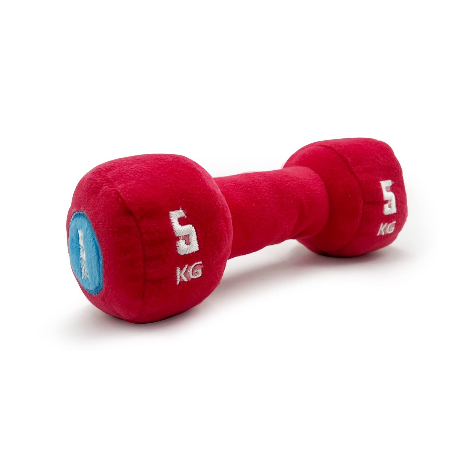 Goofy Tails Gym Series Dumbbell Plush Dog Toy | Light Chewers | Plush Toy | Soft Dog Toys for Puppy | Great for Playing Fetch