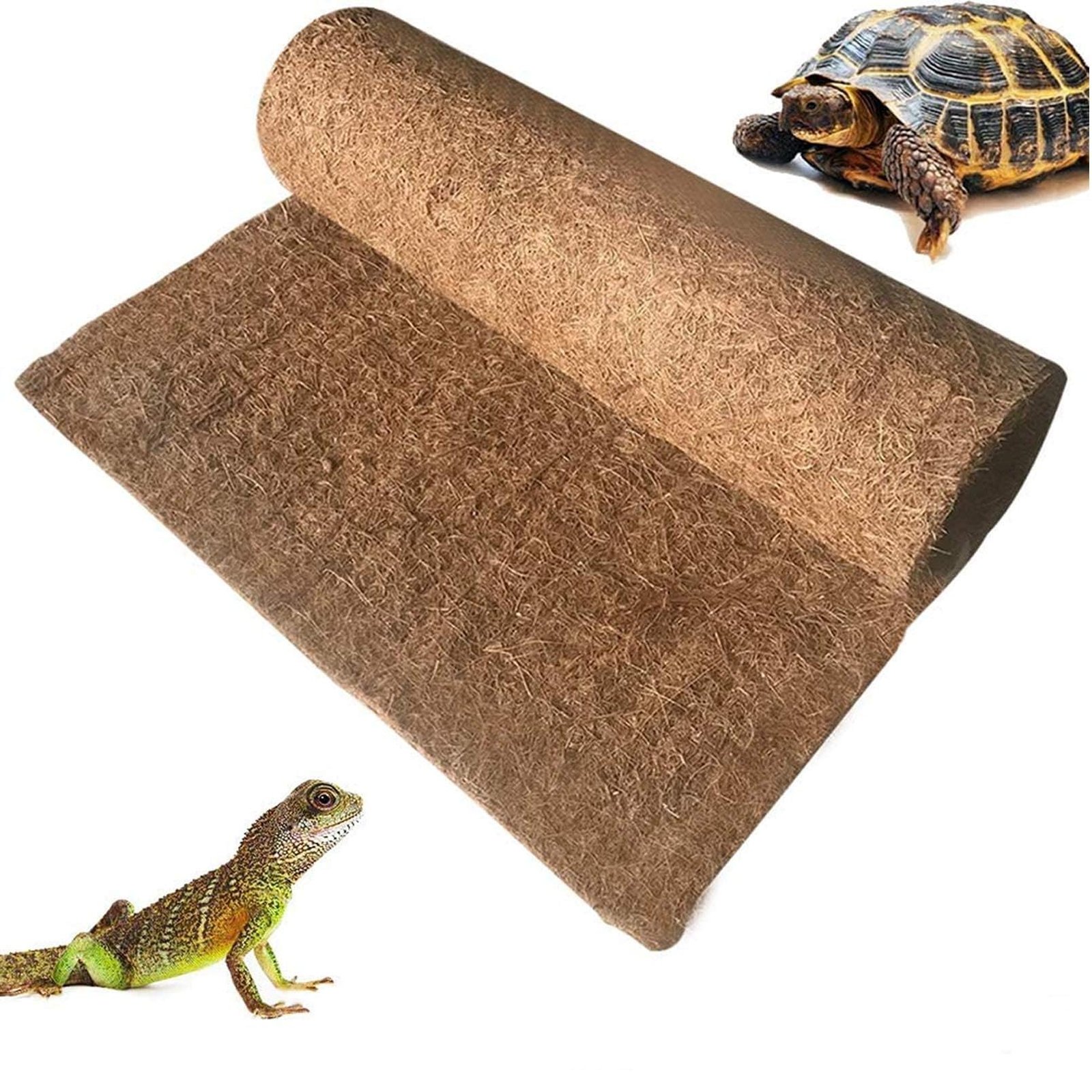 Hamiledyi BLSMU Reptile Carpet,Coconut Fiber Substrate,Lizard Cage Mat,Coco Fiber Liner,Snake Bedding,Natual Coconut Fiber Ca