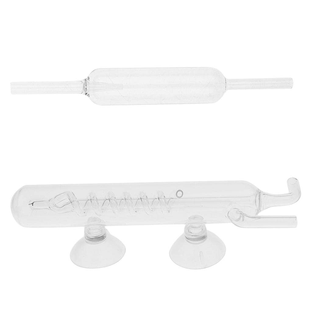 HEAVENGLOW Glass Aquarium Tank CO2 Diffuser Bubble Counter with Suction Cup Straight|Pet Supplies|Fish & Aquariums|CO2 Equipm