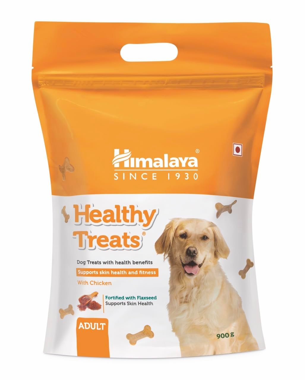 Himalaya Healthy Treats for Adult Dogs | Chicken | 900g | with Gokshura & Flaxseed | Tasty & Nutritious Dog Snack