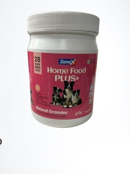 Home Food Plus+ Nutreat Granules | Nutritional Supplement for Dogs | 28 Essential Nutrients | for Home-Cooked Diets | 250g by