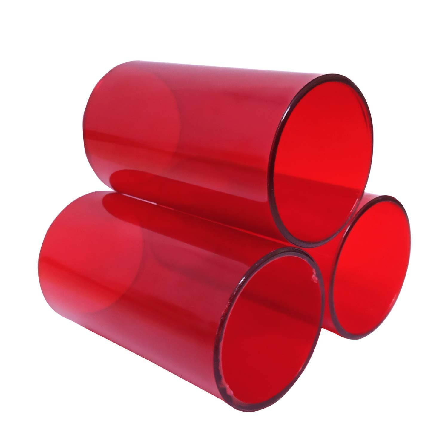 Innovatives Fish Tank Shelter Tube Aquarium Pipe Cave Hide Breeding Tube (Large, Dia.-8 cm) Pack of 3 (Random Colour as per A