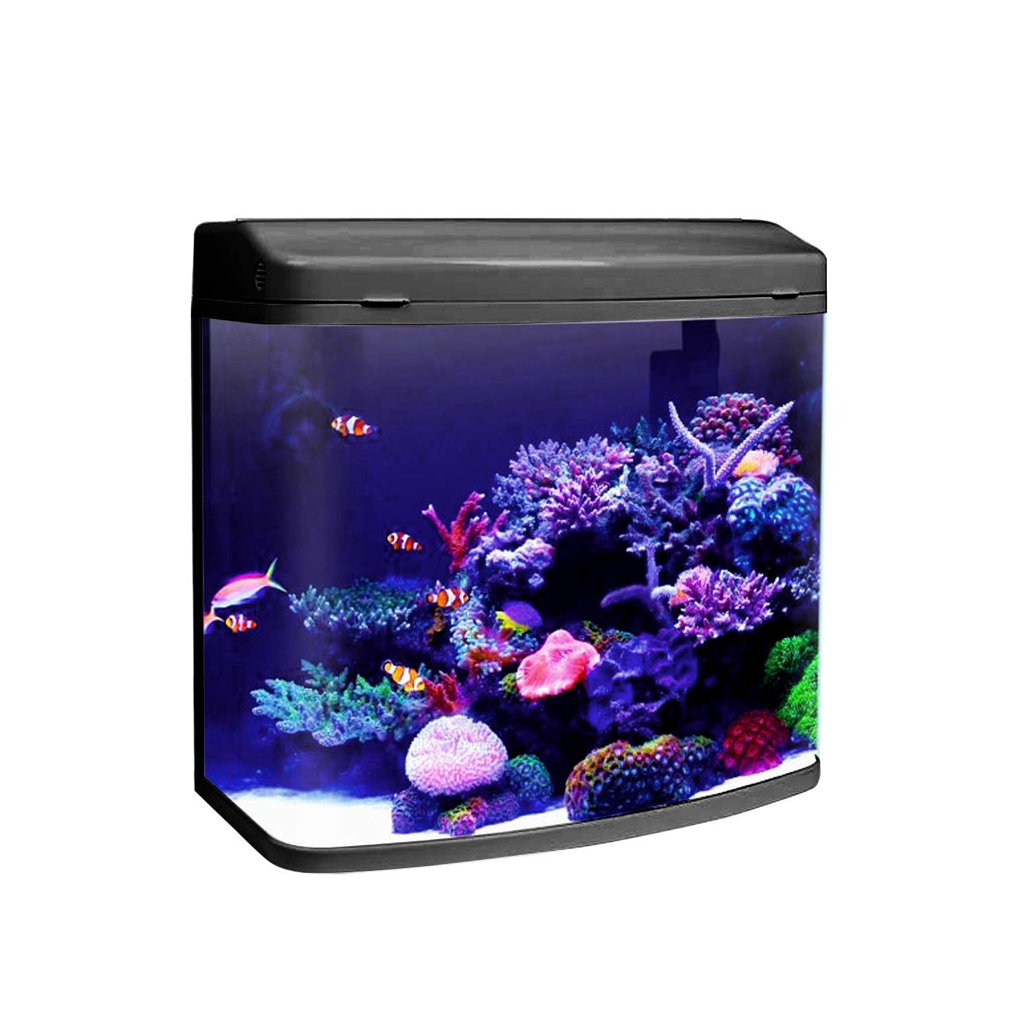 Jainsons Pet Products Minjiang Aquarium Tank HR3-380 | 24L Capacity | Rust Resistant Glass Fish Tank with Filtration System |