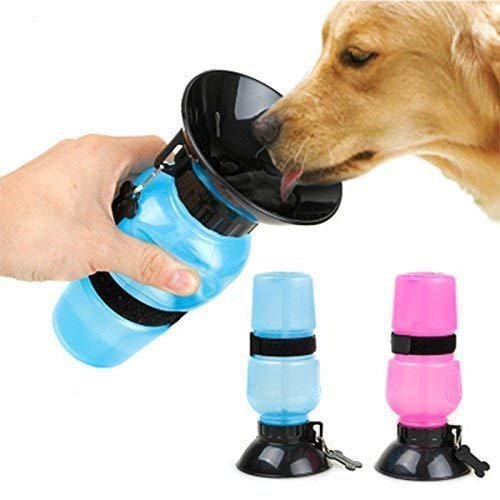 JB EXPORT Plastic Puppies Dog Water Bottle,Leak Proof Portable Puppy Water Dispenser Drinking Feeder Pet Care Cup For Outdoor