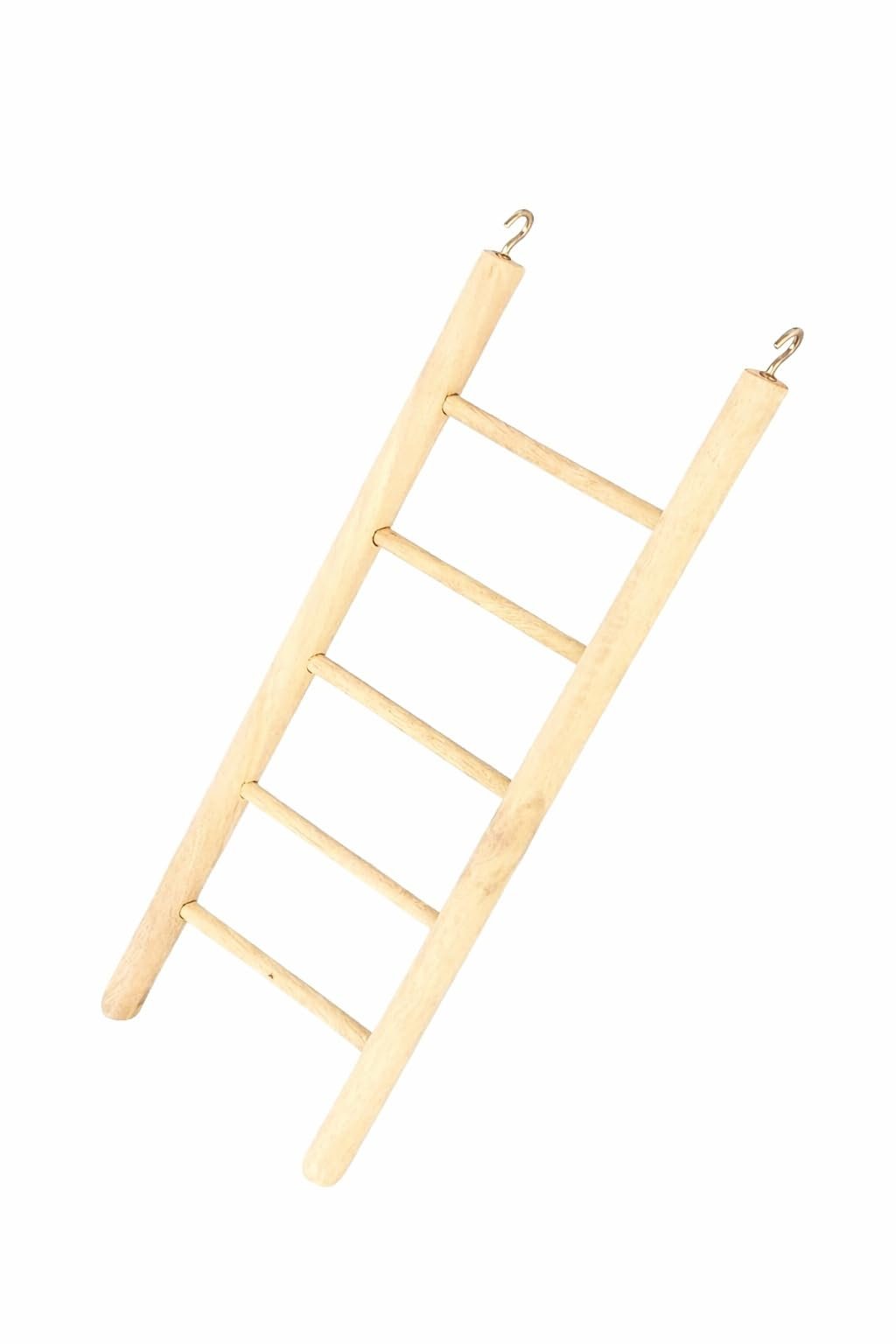 KSK Wooden Bird Ladder Toy for Cage | Budgie Ladder & Bird Stairs for Budgies, Lovebirds, Cockatiel & Small Parrots | Natural