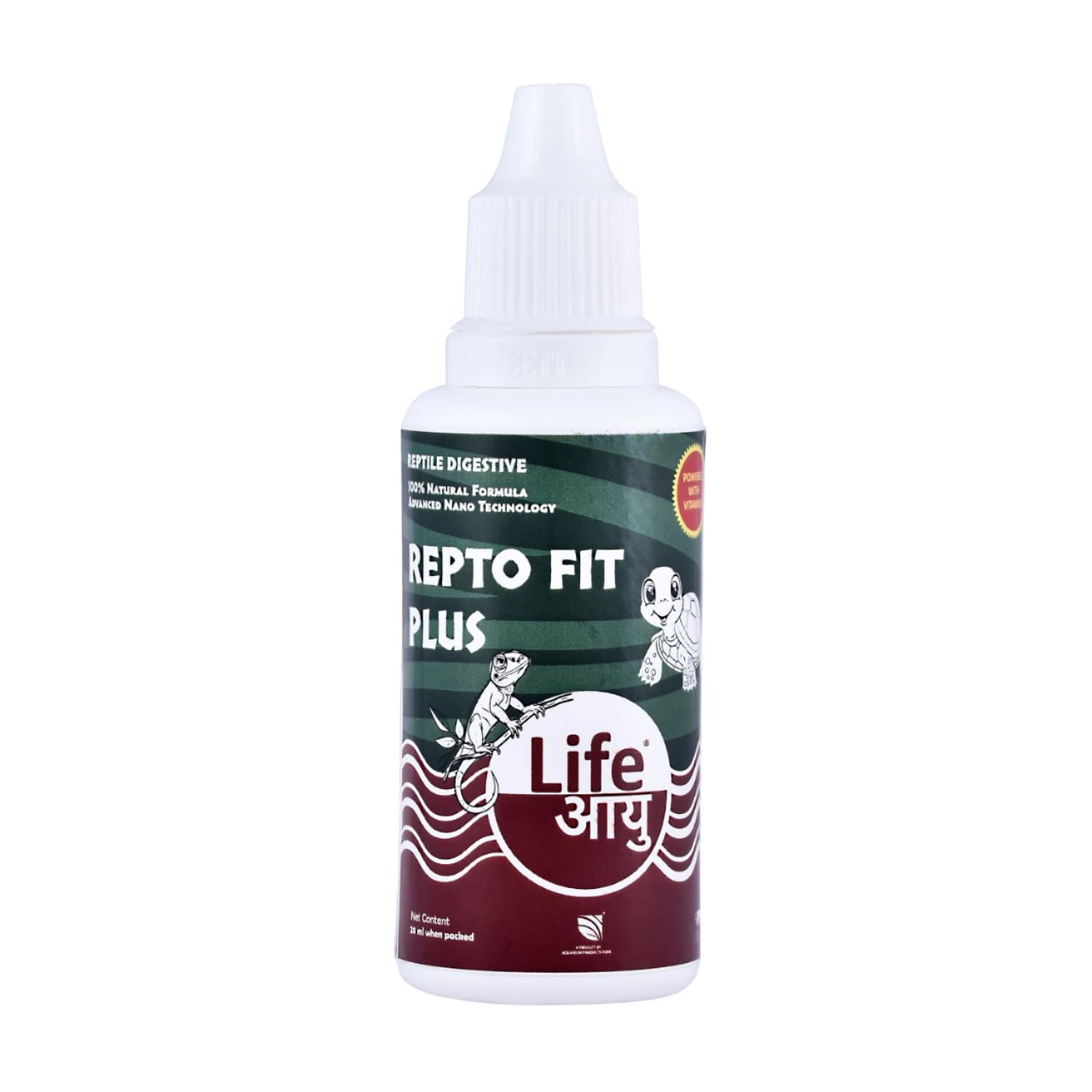 Life AAYU REPT0-Fit Plus Supplement | 100% Natural Digestive & Immunity Booster Supplement for Turtles and Lizards (20 ml)