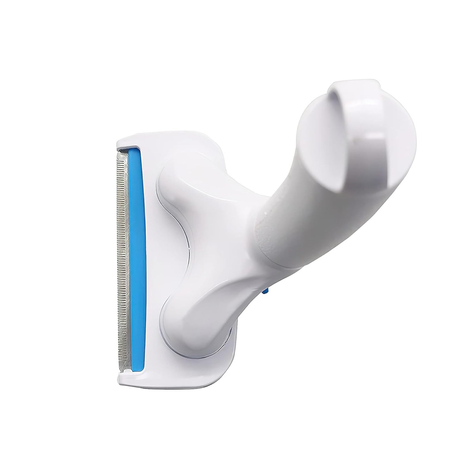 Livnexo Self Cleaning Slicker Brush for Dogs and Cats Professional Pet Grooming Tool with One Click Hair Release Button White