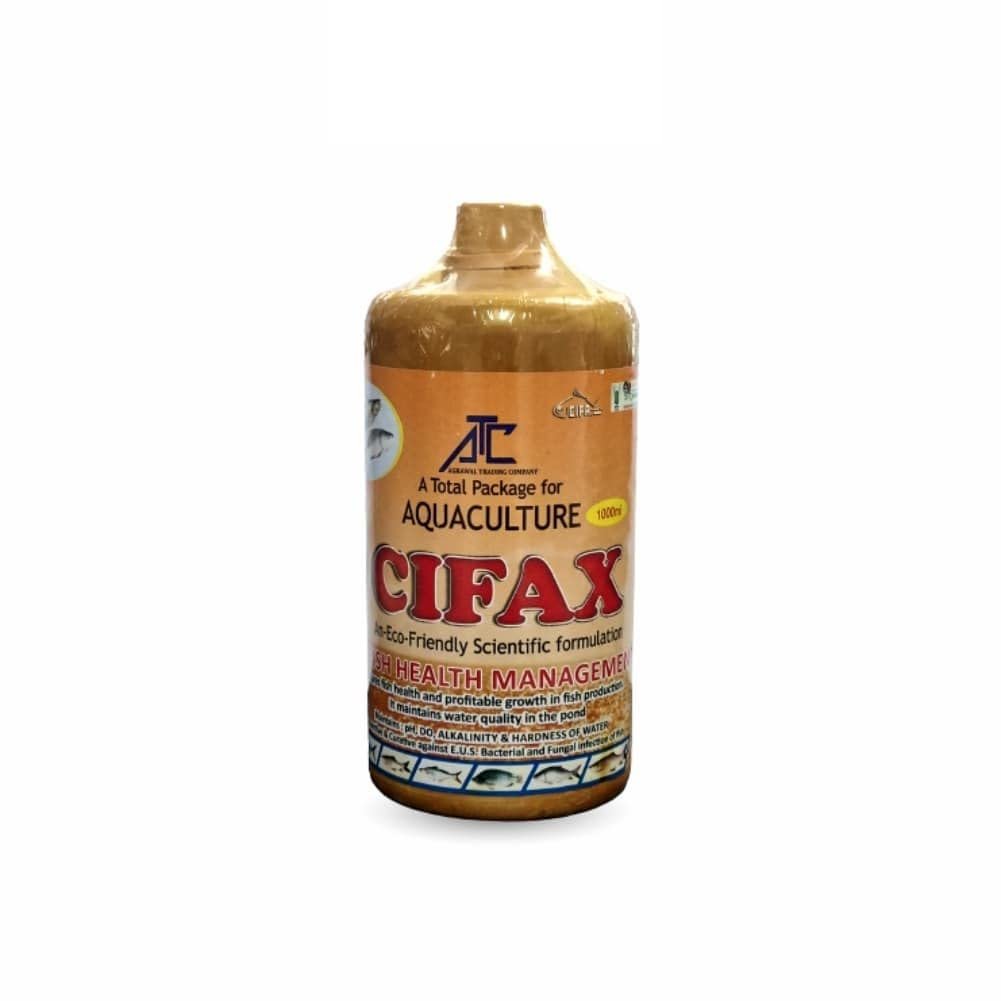 Livshine ATC Cifax Best Spectrum Disinffectent Medicine for Aquaculture Ponds and Biofloc Fish Water Treatment Cures Fungal a