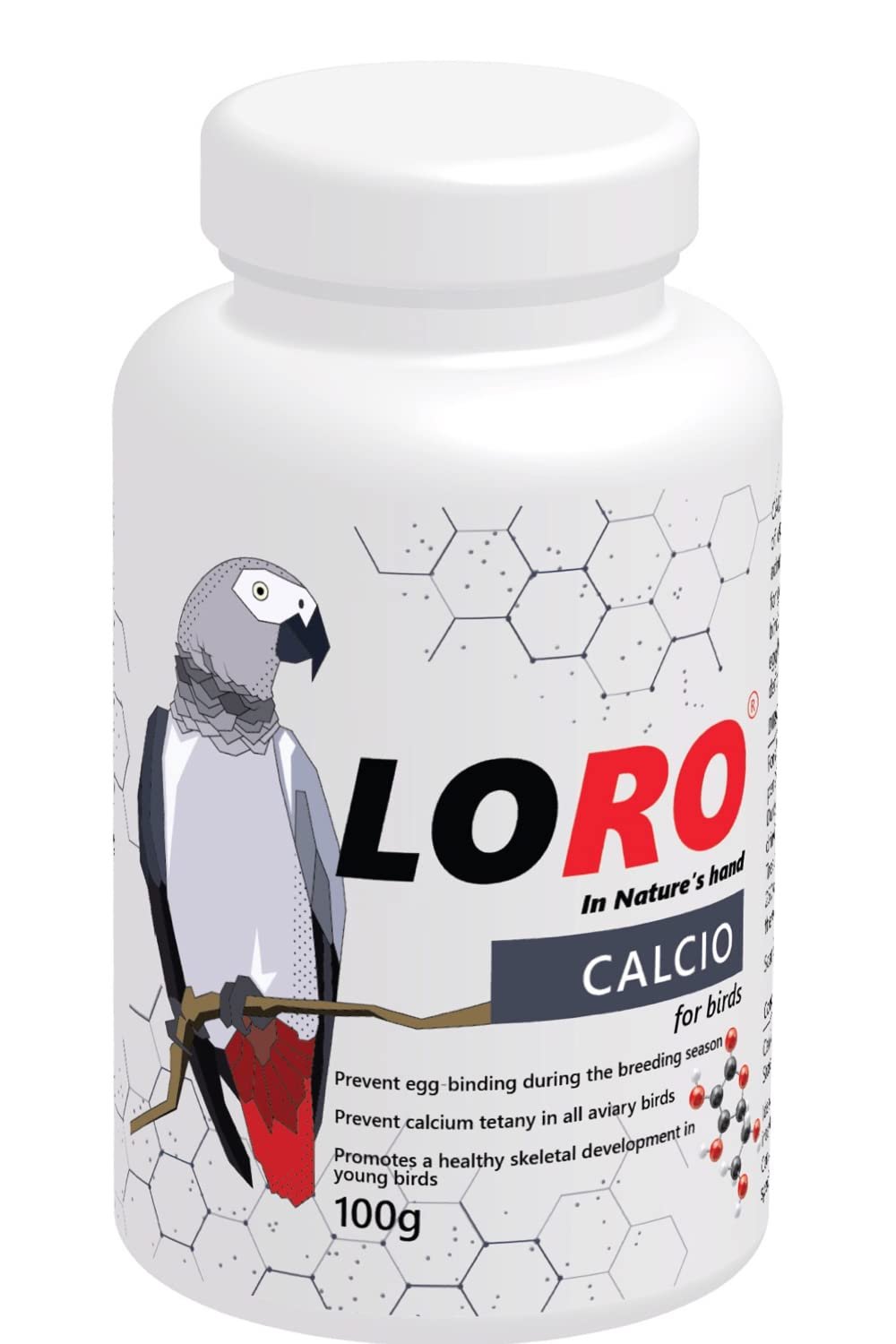 Loro Calcio: Essential Avian Calcium Supplement for Breeding Birds, Promoting Healthy Bones, Vitality, and Preventing Egg Bin