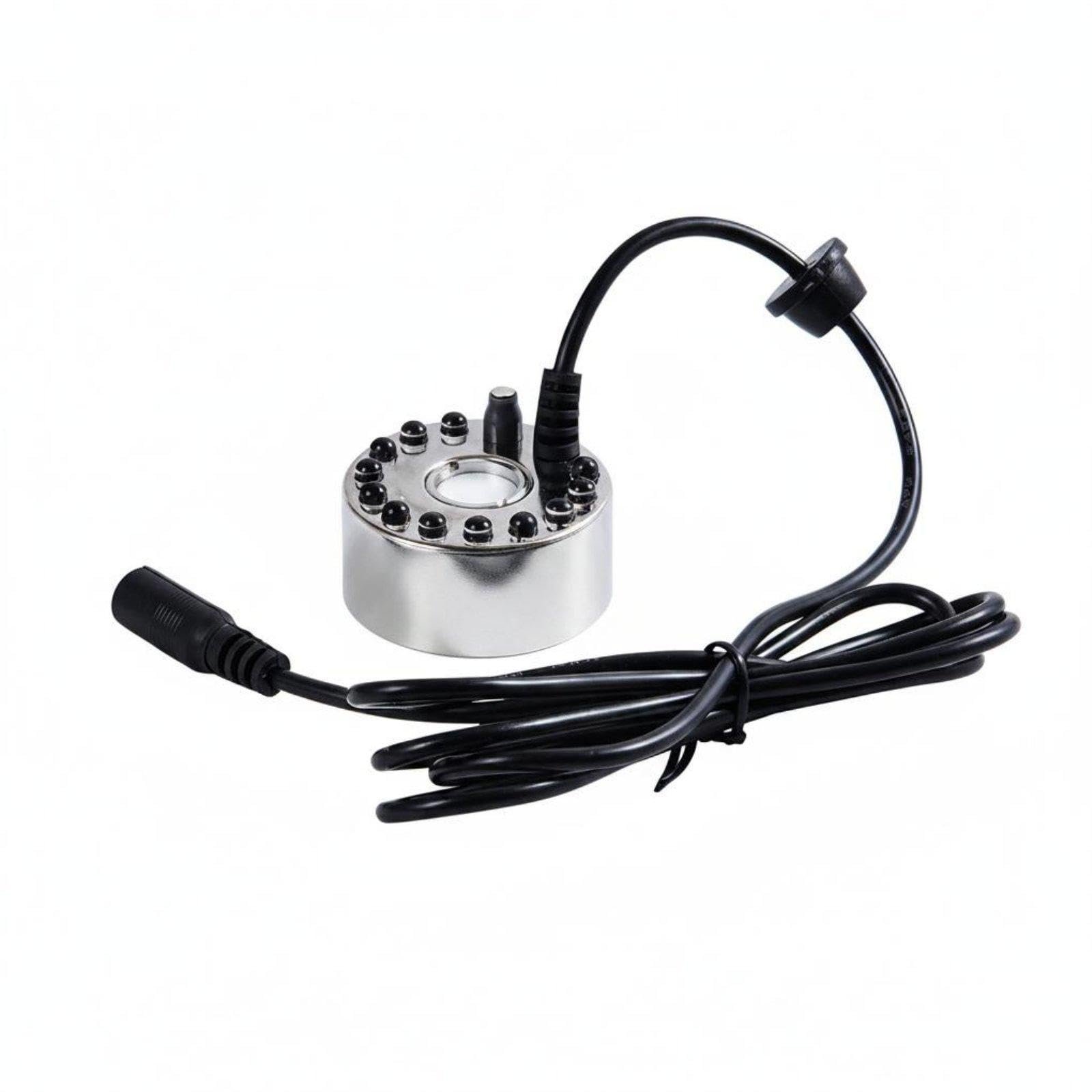 Meadawgs®Aerosolizing Fog Device Fish Tank Stainless Steel Shell Water Feature Mister for Rockery Led Head|Pet Supplies|Fish
