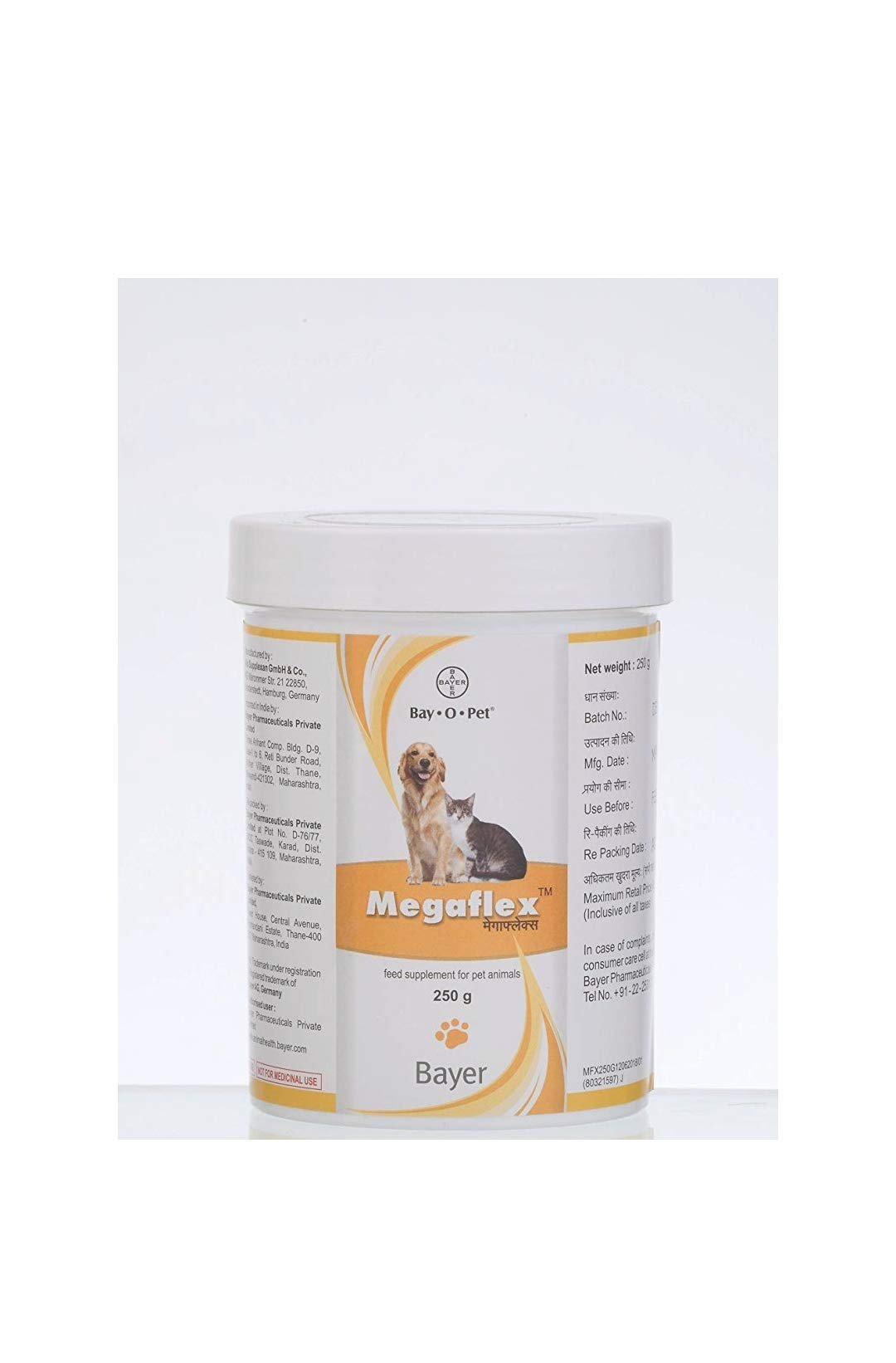 Megaflex Complete Nutritional Supplement for Joint Care for Dogs, Puppies, Cats and Kittens, 250 g, 1 Piece