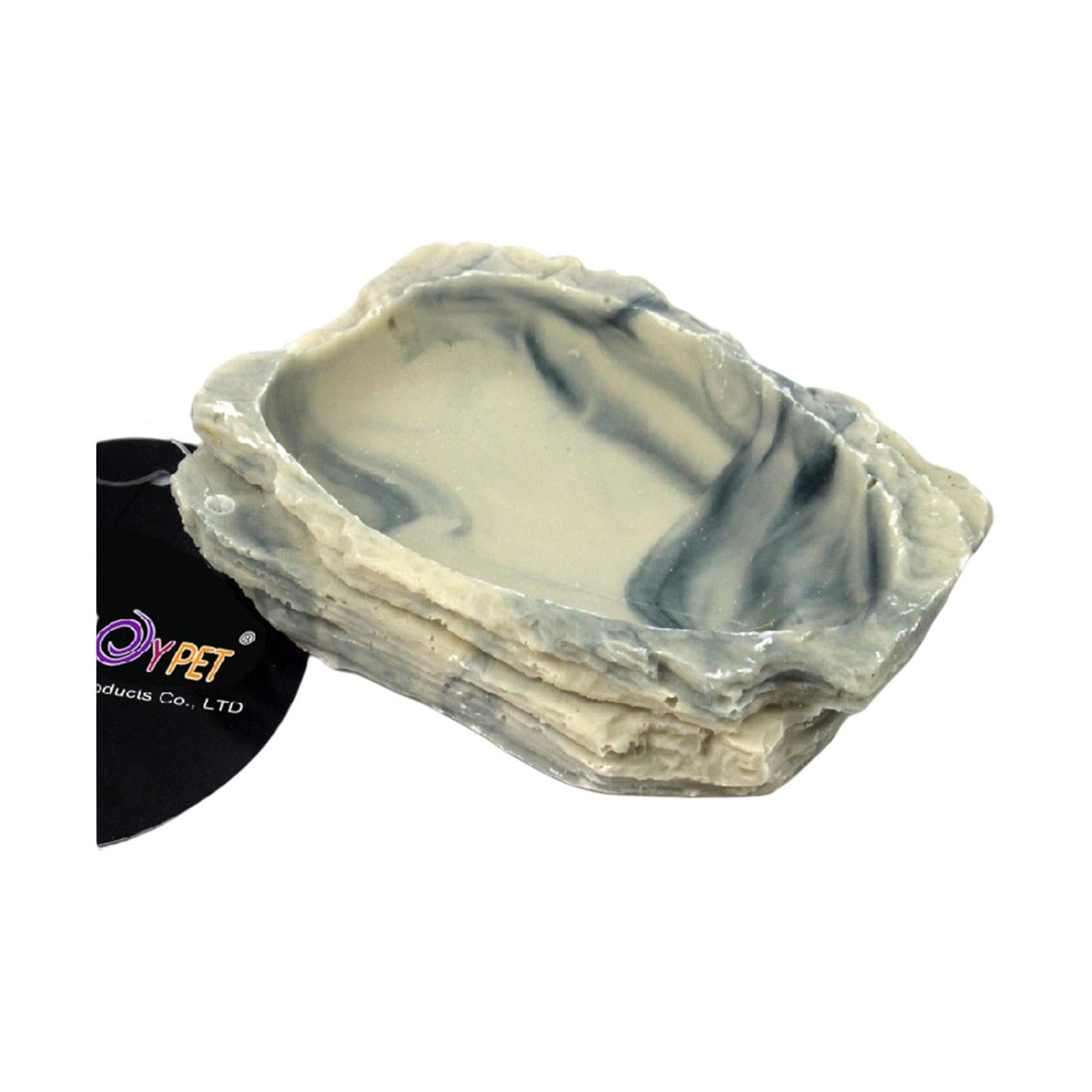 MERISHOPP Reptile Food Water Bowl Plate Feeding Tray for Terrapin Chameleon Lizard