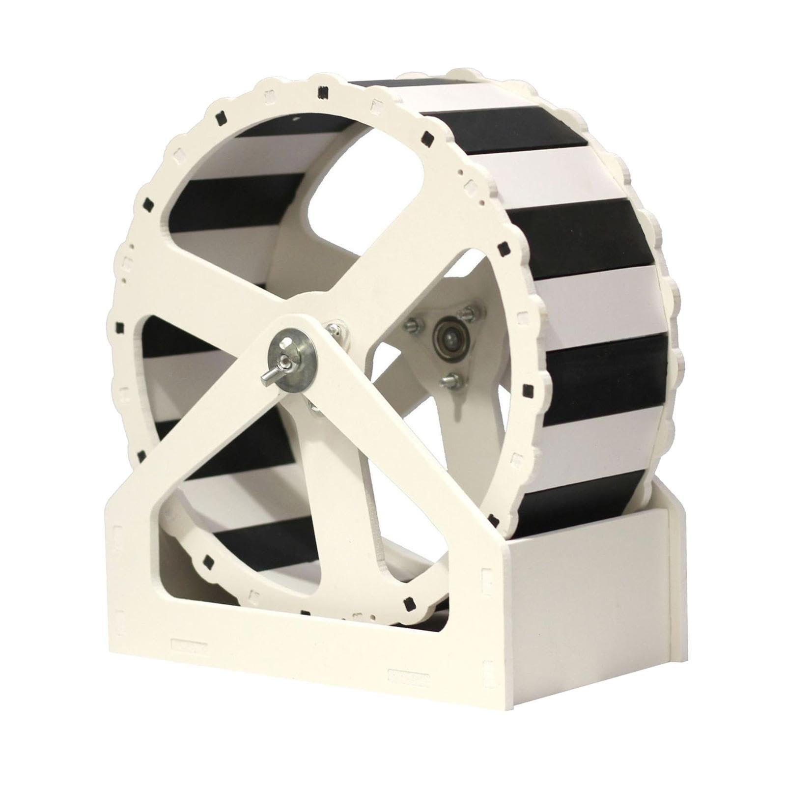 MERISHOPP®Wooden Hamster Running Wheel, Durable Exercise Wheel for Hamsters Hedgehogs Mice Small Pets, Silent Scroll Design A