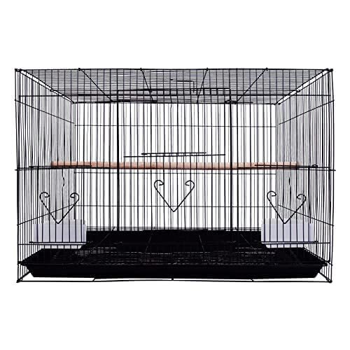 NATLIS 2 Feet Birds Cage, Big House for Parrot, Budgies Budgies, Parakeets, Rabbit and Small Pets with 2 Feeding Cup and 1 Pe