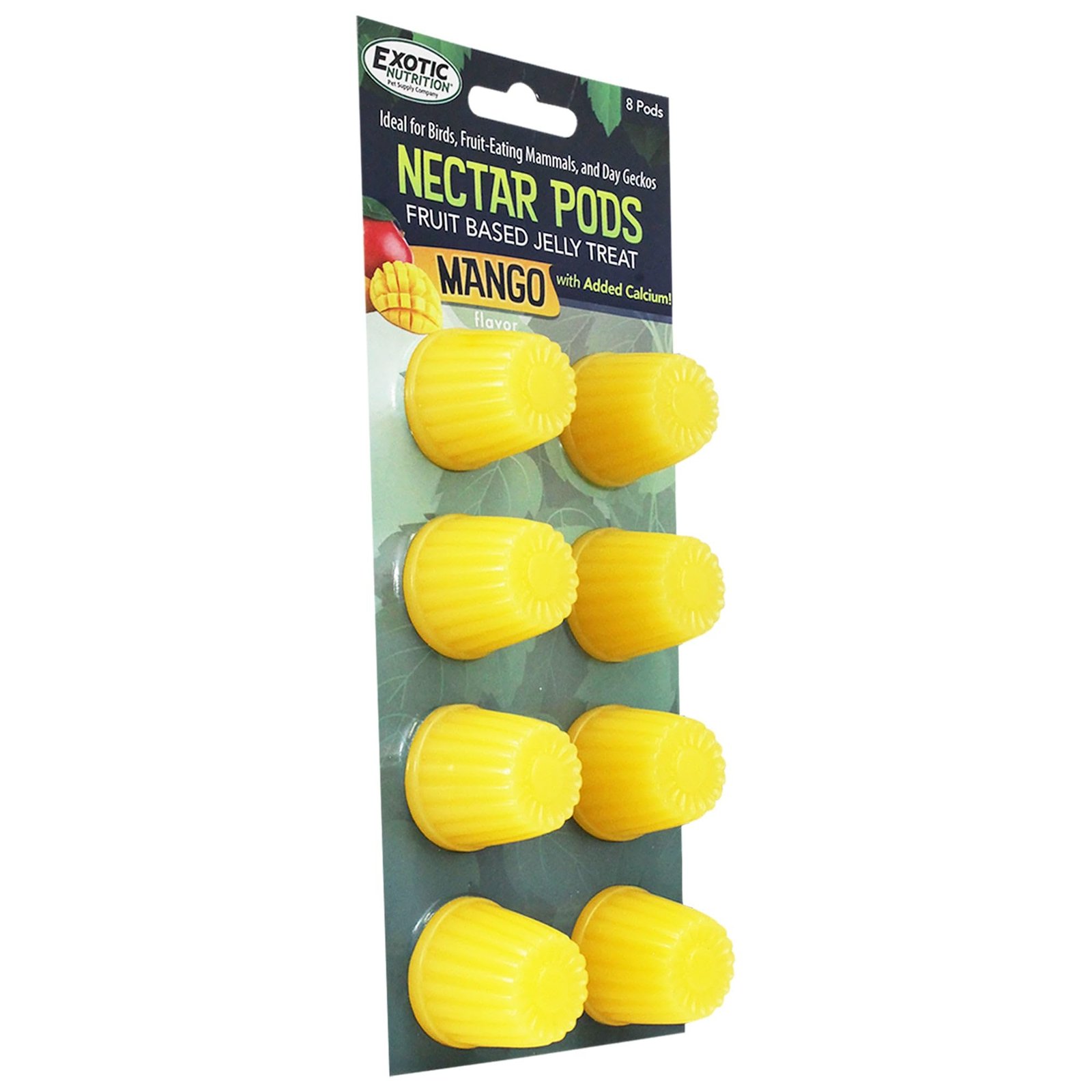 Nectar Pods (Honey) - Calcium-Fortified Jelly Fruit Treat - Sugar Gliders, Marmosets, Squirrels, Parrots, Cockatiels, Parakee