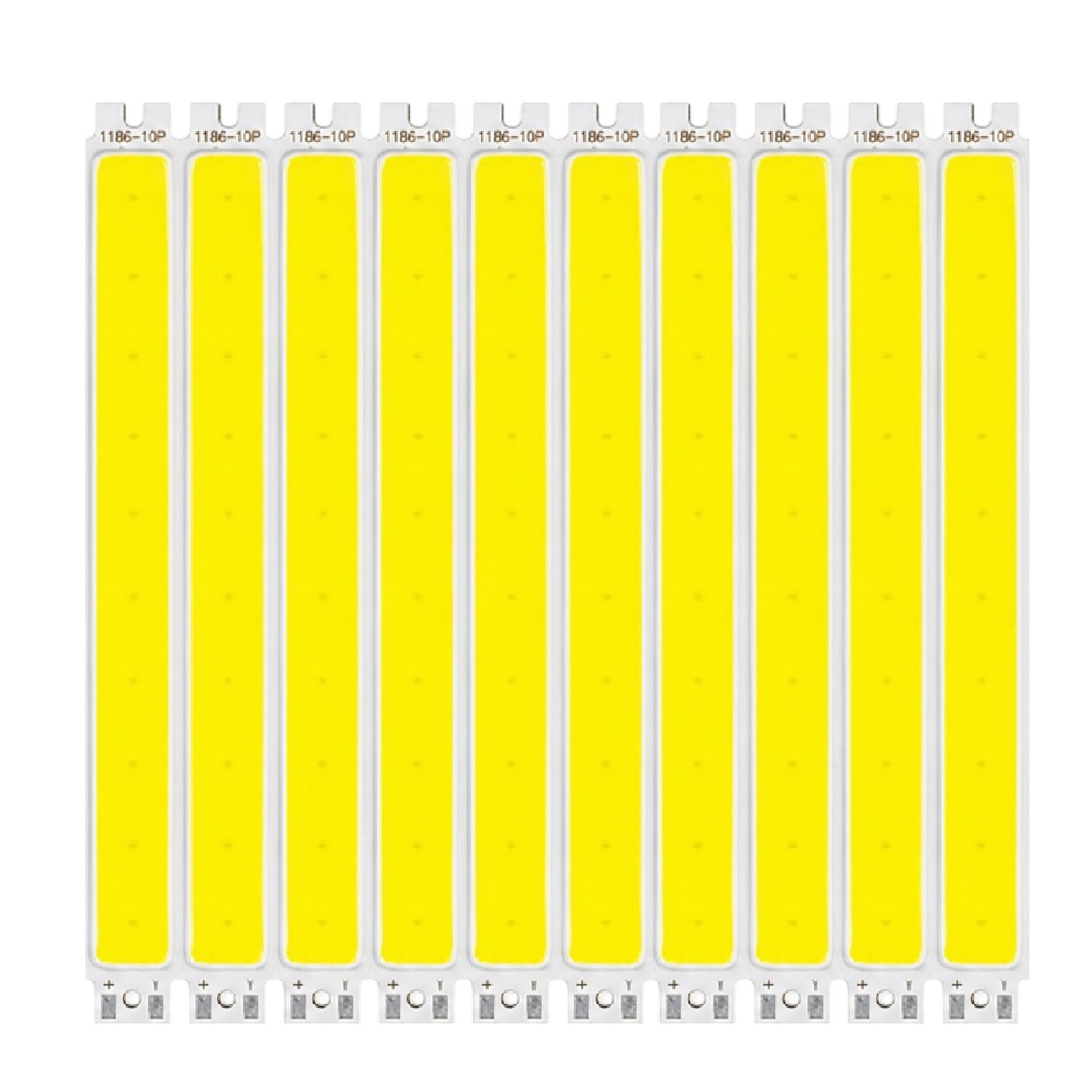 NEXTOY Pack Of 10 DC 3 Volt Rectangle COB LED Light Led Bulb Raw Material White Light