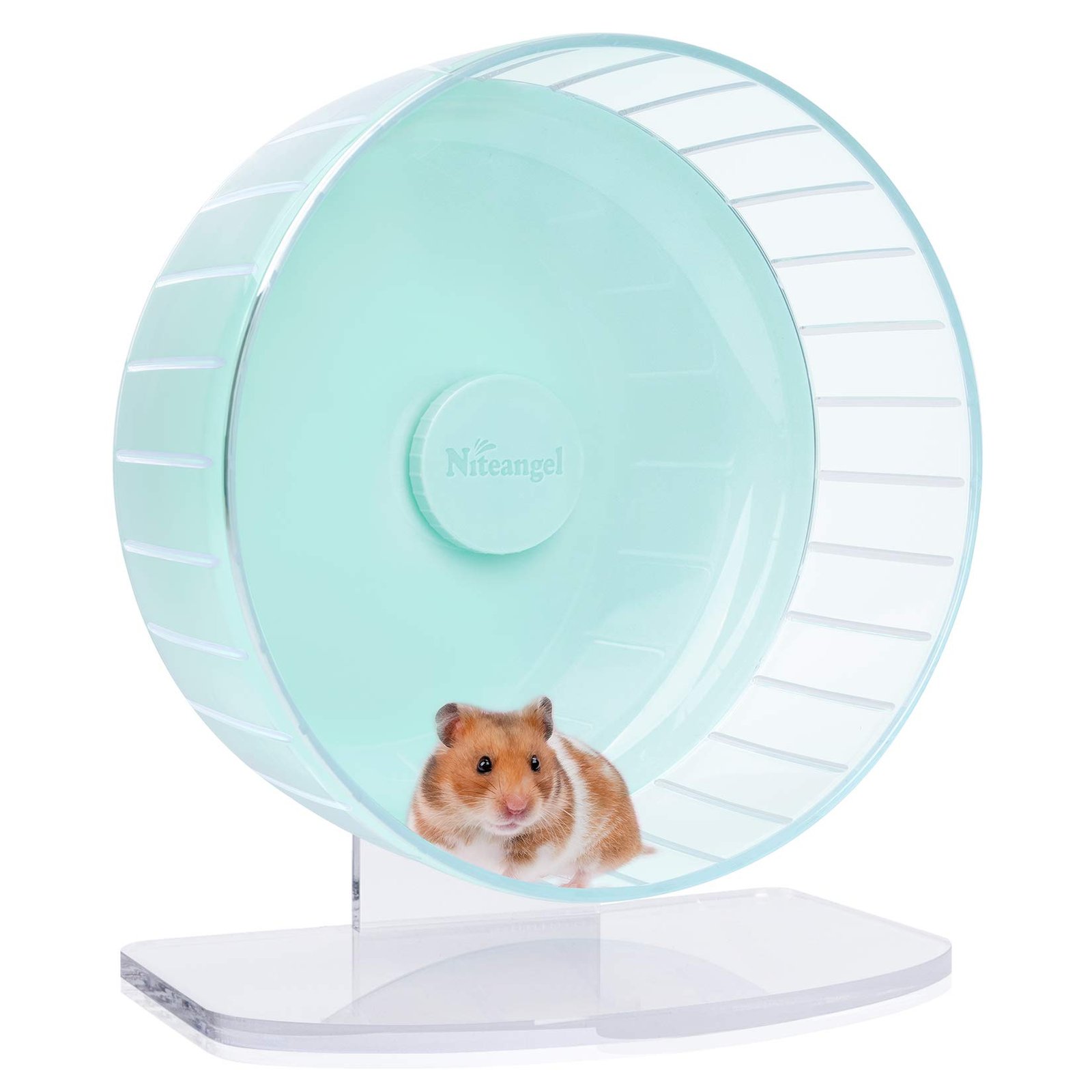 Niteangel Super-Silent Hamster Exercise Wheels: - Quiet Spinner Hamster Running Wheels with Adjustable Stand for Hamsters Ger