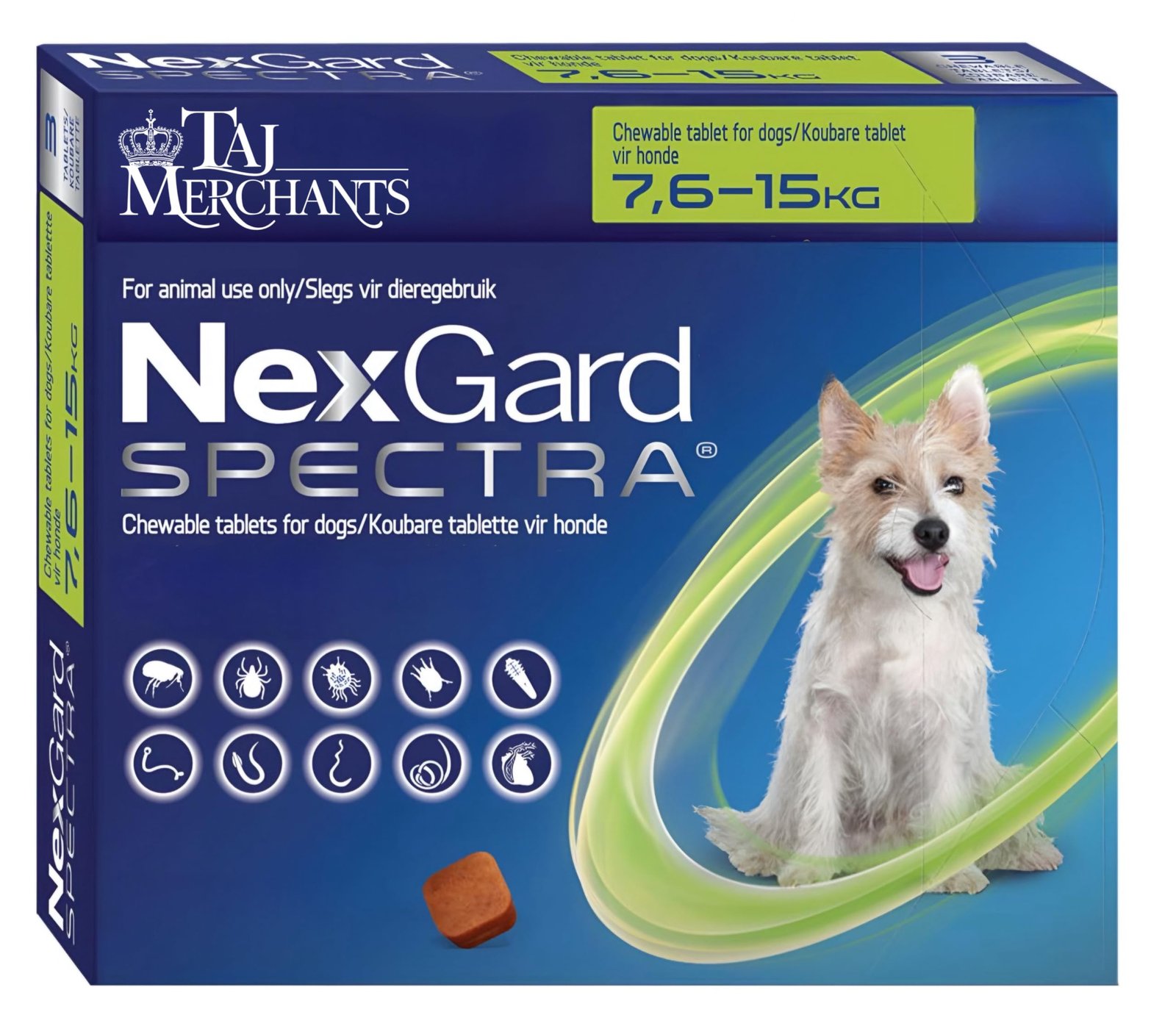 (OG) TM Presents Nex-Guard Spectra for Dogs of (7.5-15 kg)|| (1 Tablet)