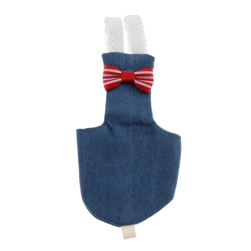 Parrot Diaper Reusable Washable Nappies Flight Suit for Small to Large Birds Denim S|Other Bird Supplies
