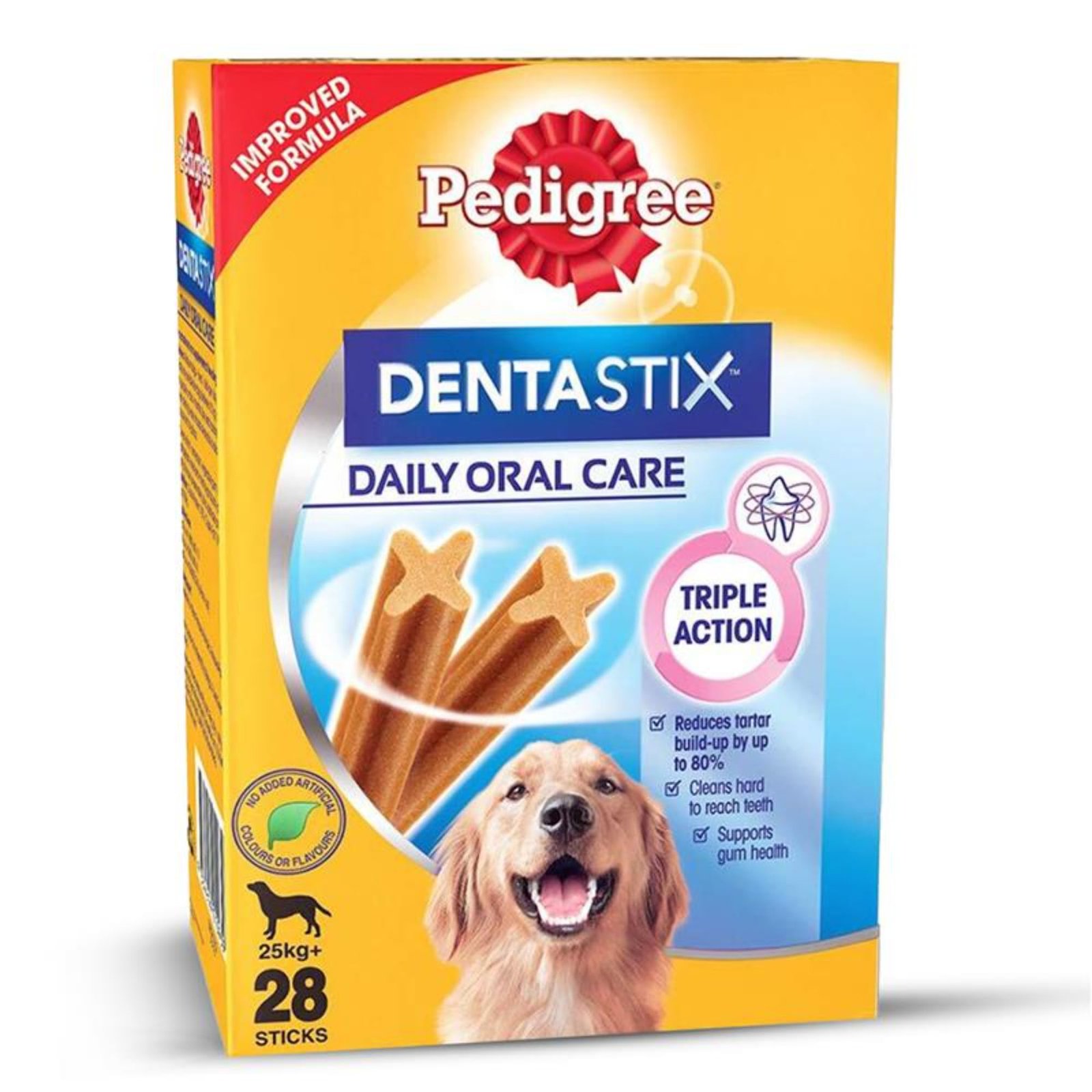 Pedigree Dentastix Oral Care Dog Treat, Adult Large Breed (25+ kg), 1.08 kg, Recommended by Vets, Supports Gum Health, Reduce