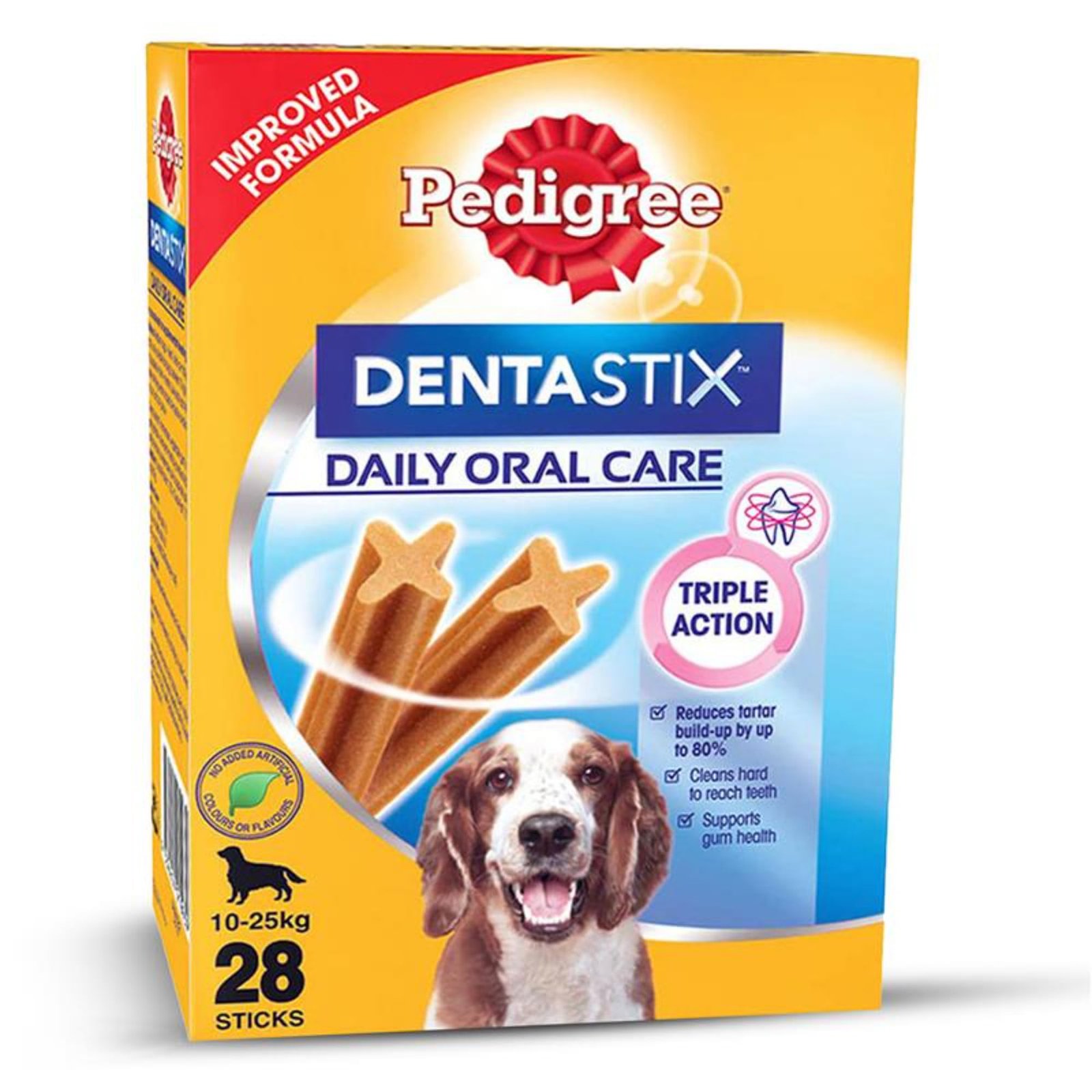 Pedigree Dentastix Oral Care Dog Treat, Adult Medium Breed (10-25 kg), 720 g, Recommended by Vets, Supports Gum Health, Reduc
