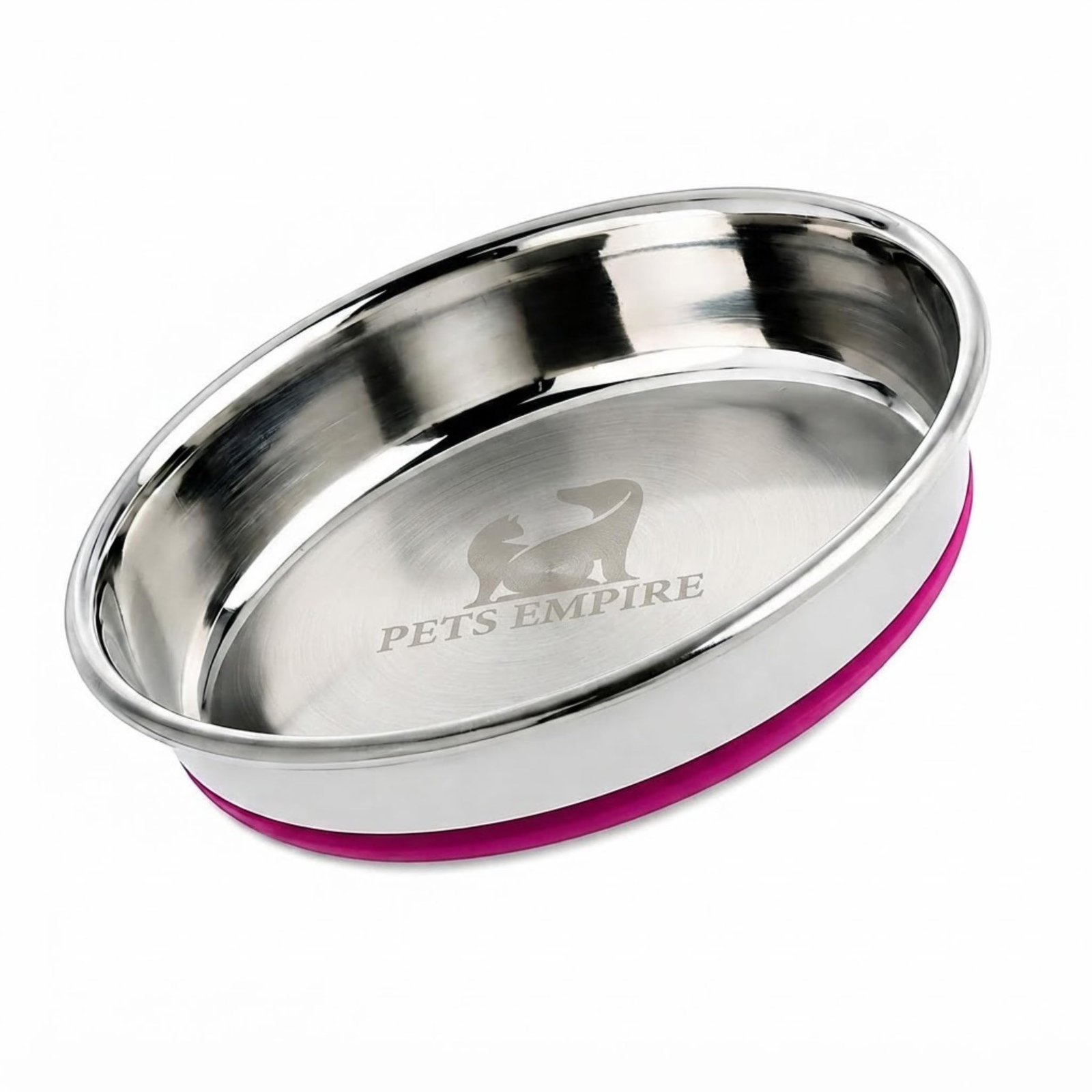 Pet Empire Stainless Steel Cat Silicone Base Bowl for Cats & Puppies | Bowl for Water and Food (500 ML)