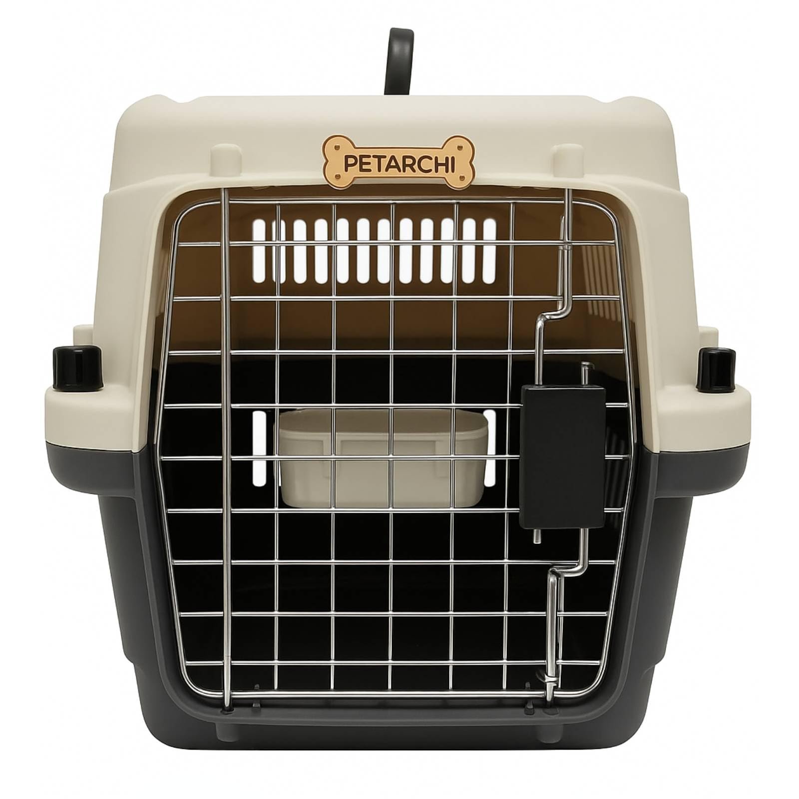 Petarchi 20 Inch Pet Travel Carrier for Cats, Kittens, Puppies, Rabbits | Portable Folding Kennel Cage | Dog Crate with Metal
