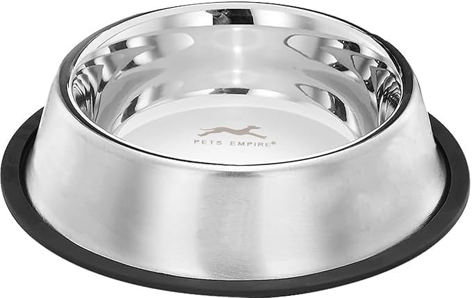 Pets Empire Basics Stainless Steel Puppy Dog Bowl (Single)