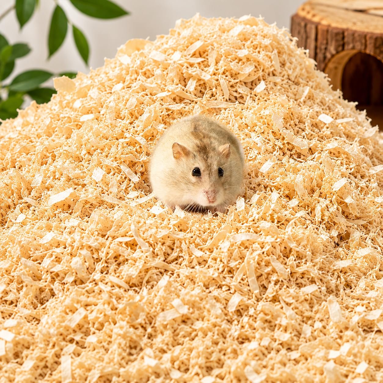 PETS EMPIRE Natural Wood Shavings Bedding for Small Pets