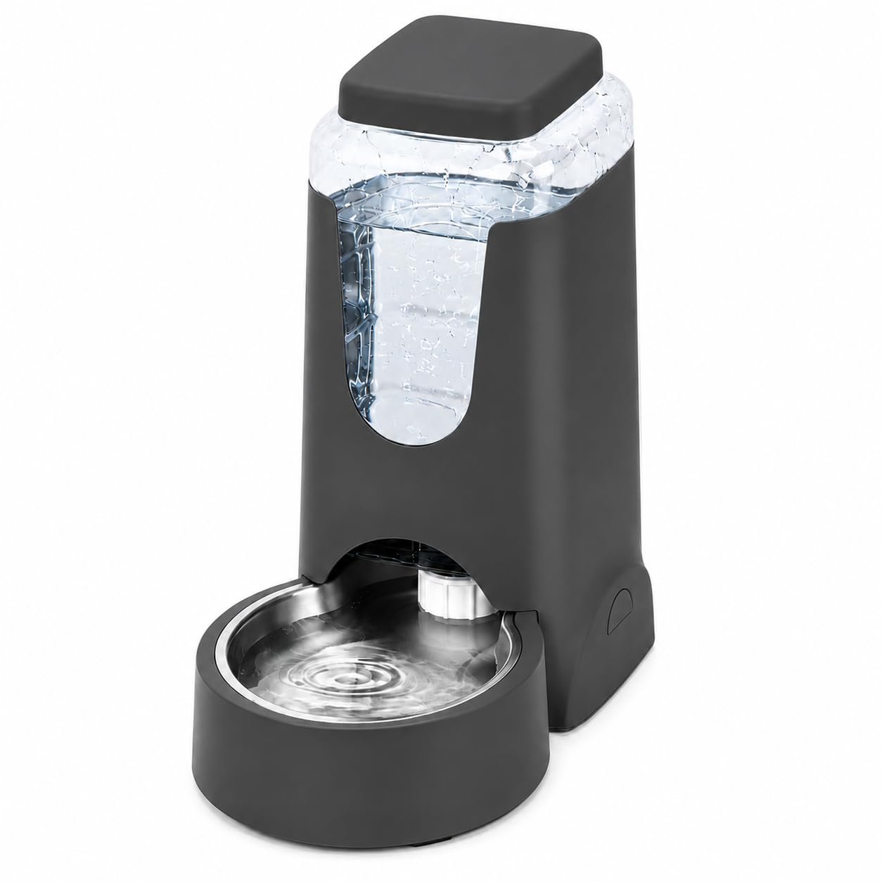 PetVogue Automatic Cat Water Dispenser with Stainless Steel Bowl Dog Gravity Waterer for Small Medium Pets Puppy Kitten