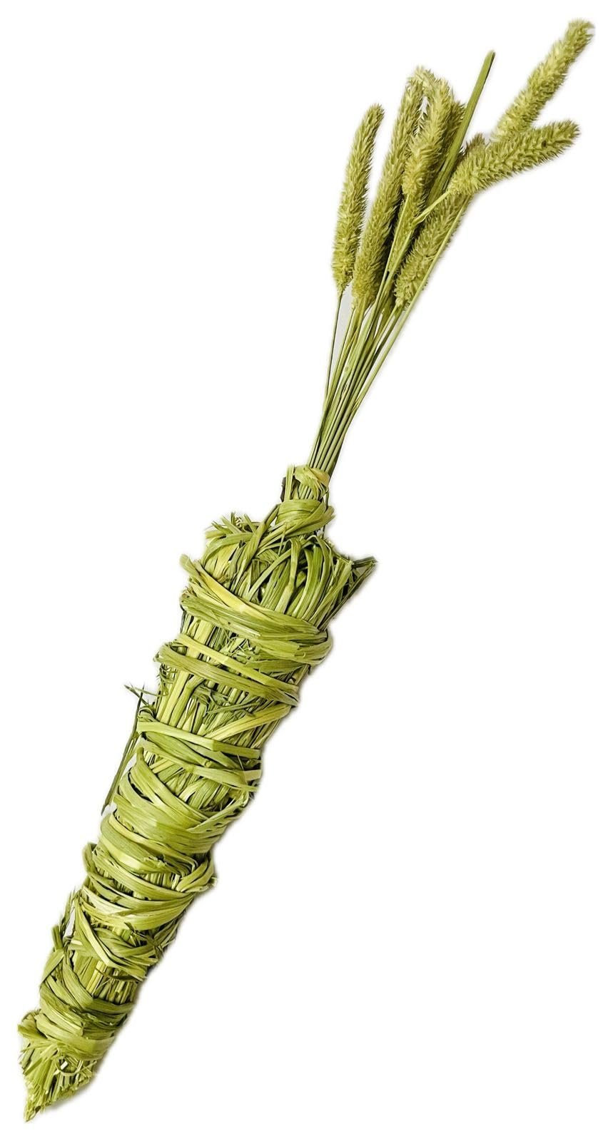 PETZEE 100% Organic Timothy Hay Chewable Carrot Toy for Small Animals