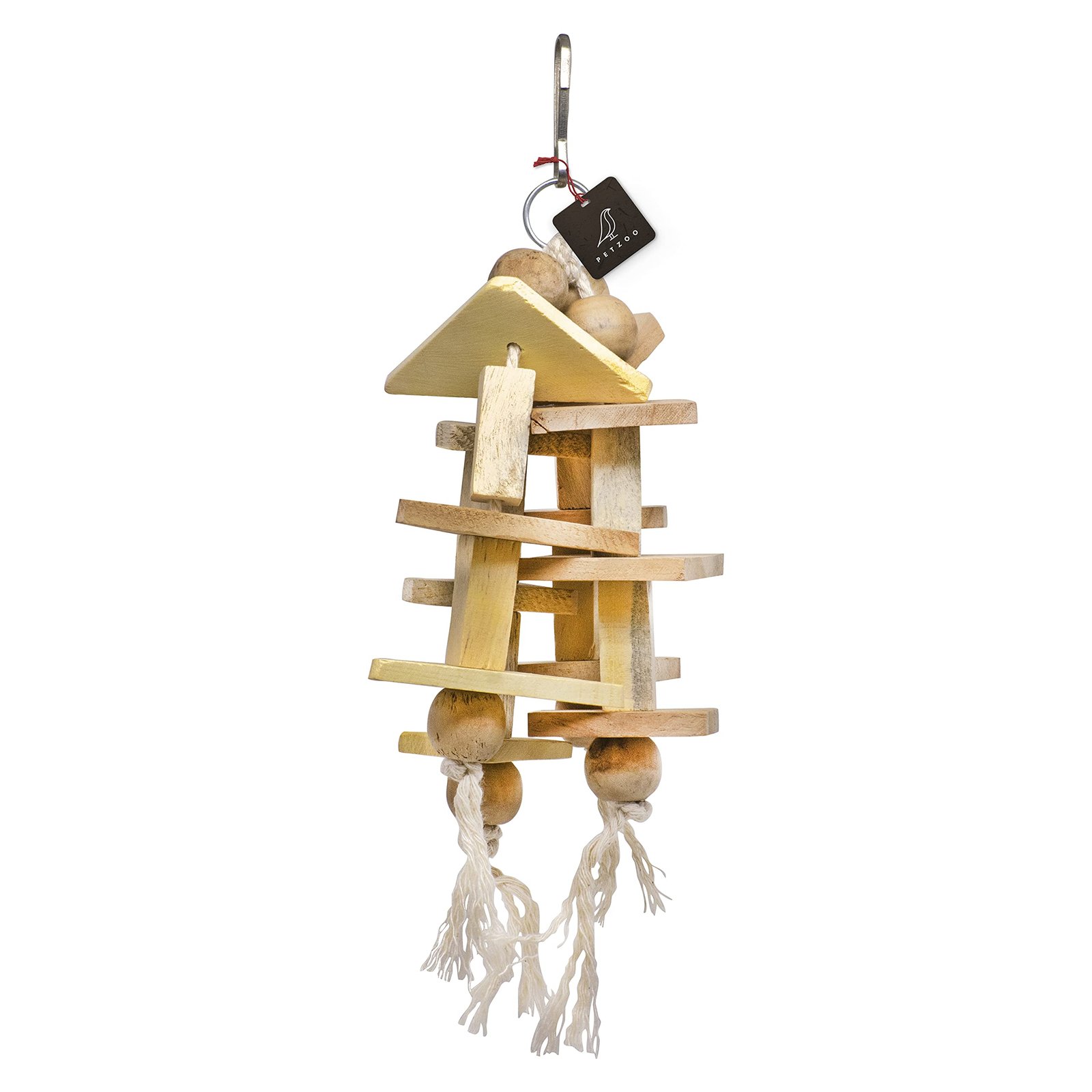 PETZOO Creative Chewable Hanging Toy for Big Birds, Macaw, African Grey, Parrot, Alexandrine, Budgies, Hamster Cage Accessori
