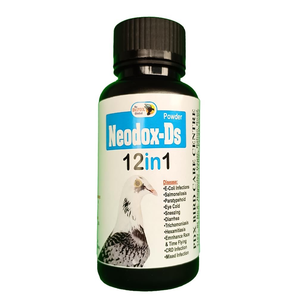 Pigeon Medicine Neodox-Powder, Fast-Acting Formula, Anti-Bacterial & Anti-Viral, Multiple Disease Coverage, Packing Size, Pow