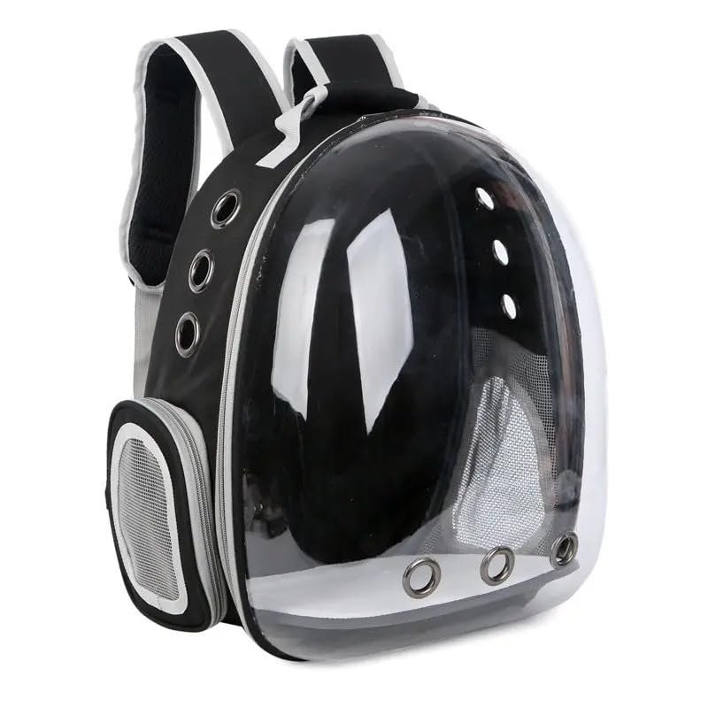 Premium Transparent Cat Carrier Backpack with Bubble Window – Portable Travel Pet Bag with Breathable Side Mesh & Comfortable