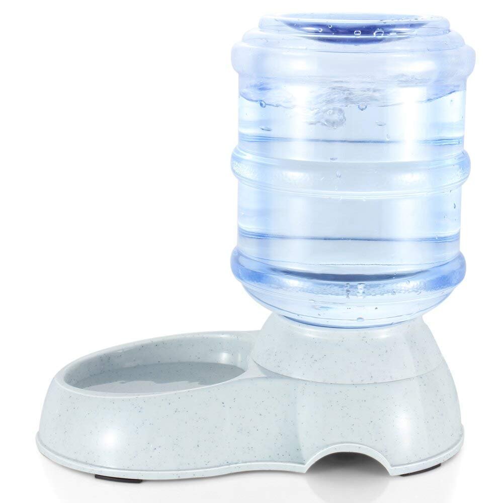 Press Pet Water Dispenser 3.8L Large Capacity Self-Dispensing Gravity Pet Feeder Waterer Cat Dog Feeding Bowl Drinking Water/