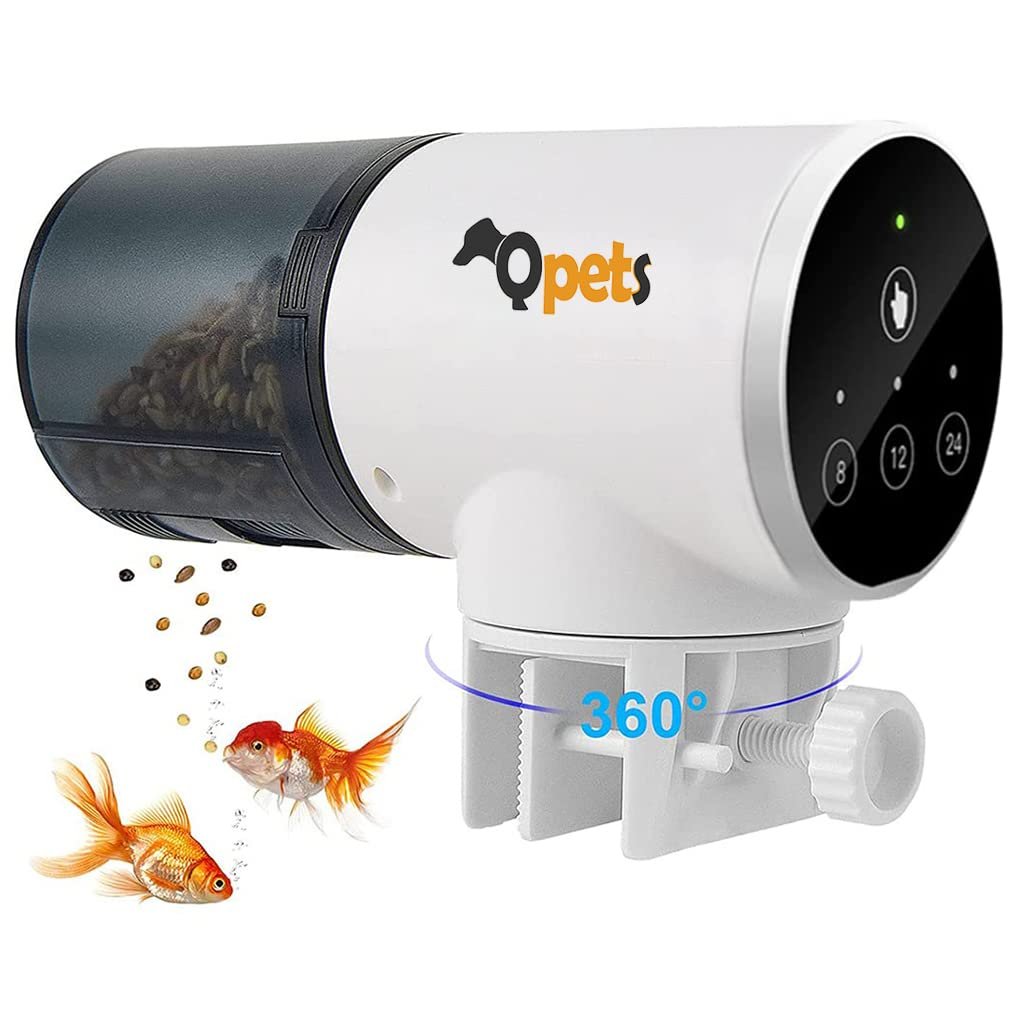 Qpets® 3 Way Automatic Fish Feeder for Aquarium Timer Turtle Food Fish | Accessories Aquarium Auto Feeder Fish for Marine Aqu