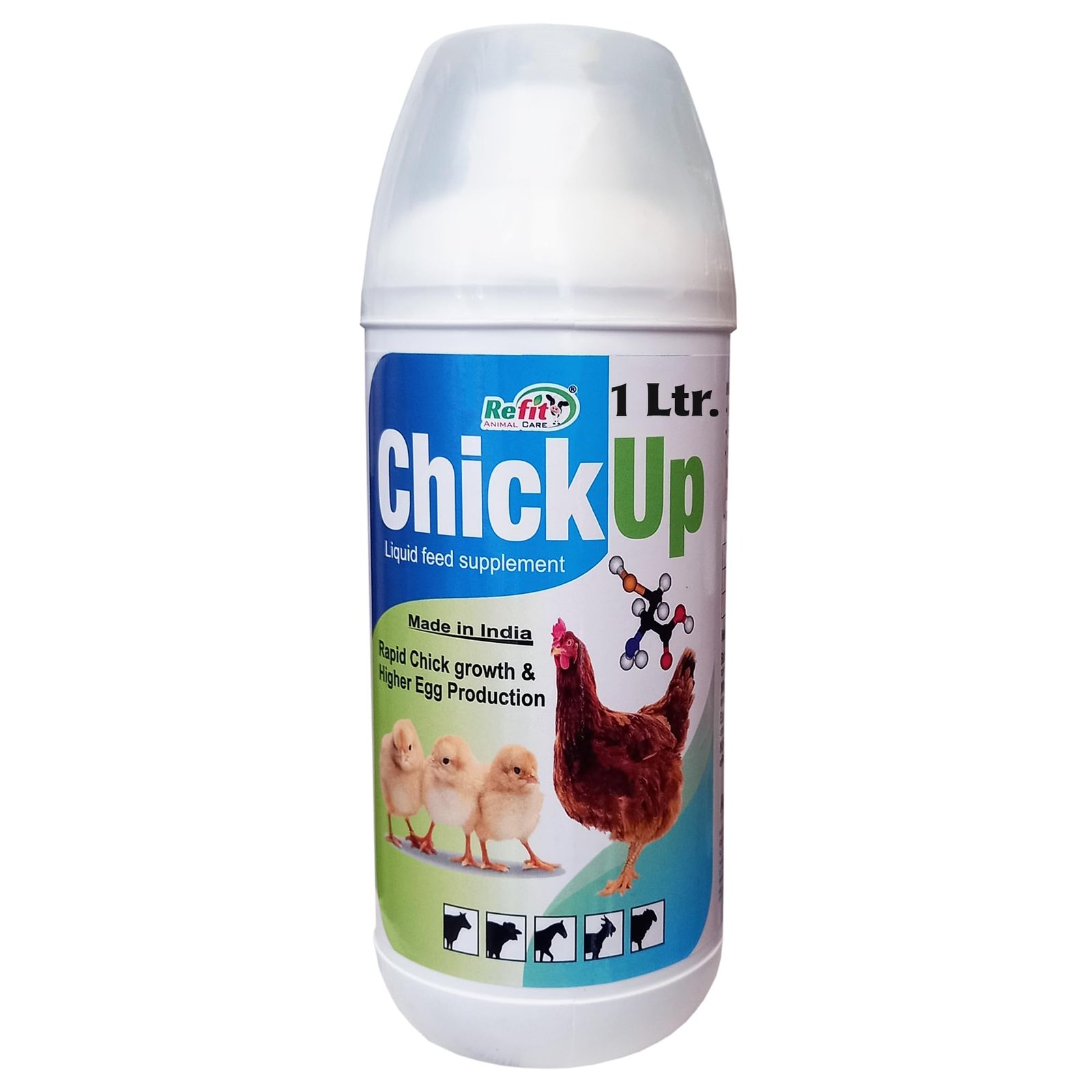 REFIT ANIMAL CARE Chicken Feed | Chicks Feed | Chick Food Fast Growth Supplement | Pre Starter & Multivitamin for Chicks | Gr