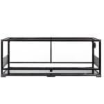 REPTI Zoo 67 Gallon Large Glass Reptile Terrarium | Front Opening Bearded Dragon Tank with Tempered Glass | Waterproof Base &
