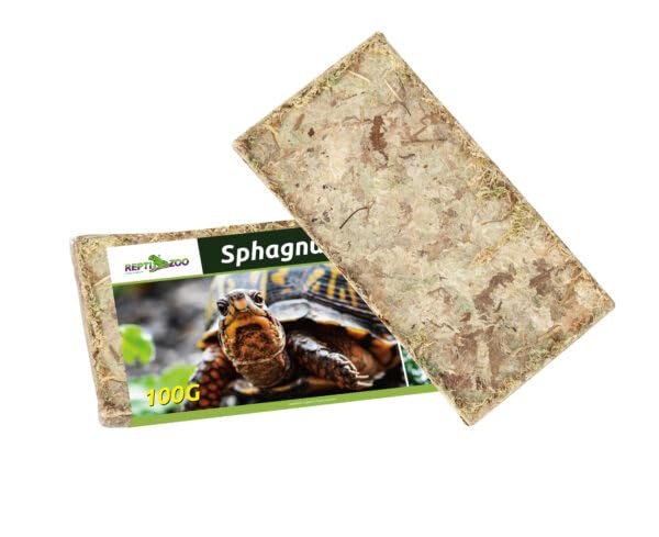 REPTI Zoo Chilean Sphagnum Moss – All-Natural Long-Fiber Terrarium Substrate High-Absorbency Moisture Retaining Moss for Rept