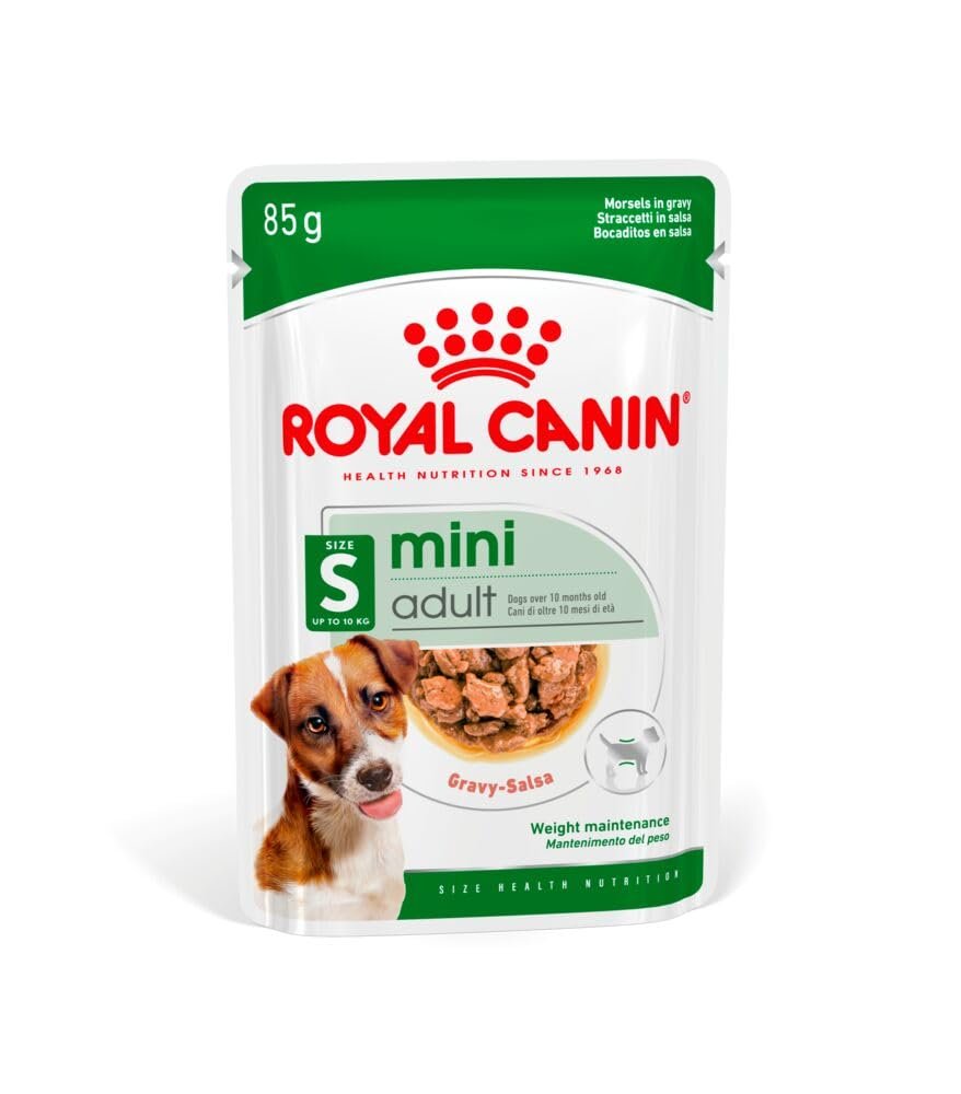 Royal Canin Mini Adult Dog, Wet Food, 1.02 kg (85 g x Pack of 12) | Helps Maintain Healthy Weight and Supports Overall Adult