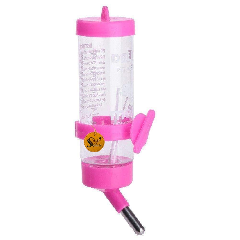 Sage Square 125 ml Leak Proof Water Bottle for Hamster/Gerbil/Mice/Guinea Pig/Ferret/Rabbit (Random)