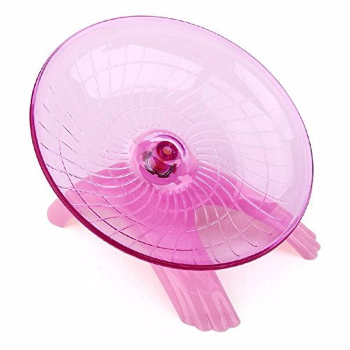 Sage Square 18cm Jumbo Silent Running Cum Jogging Cum Exercise Wheel for Hamster/Dwarf/Gerbil/Mice/Mouse (Pink)