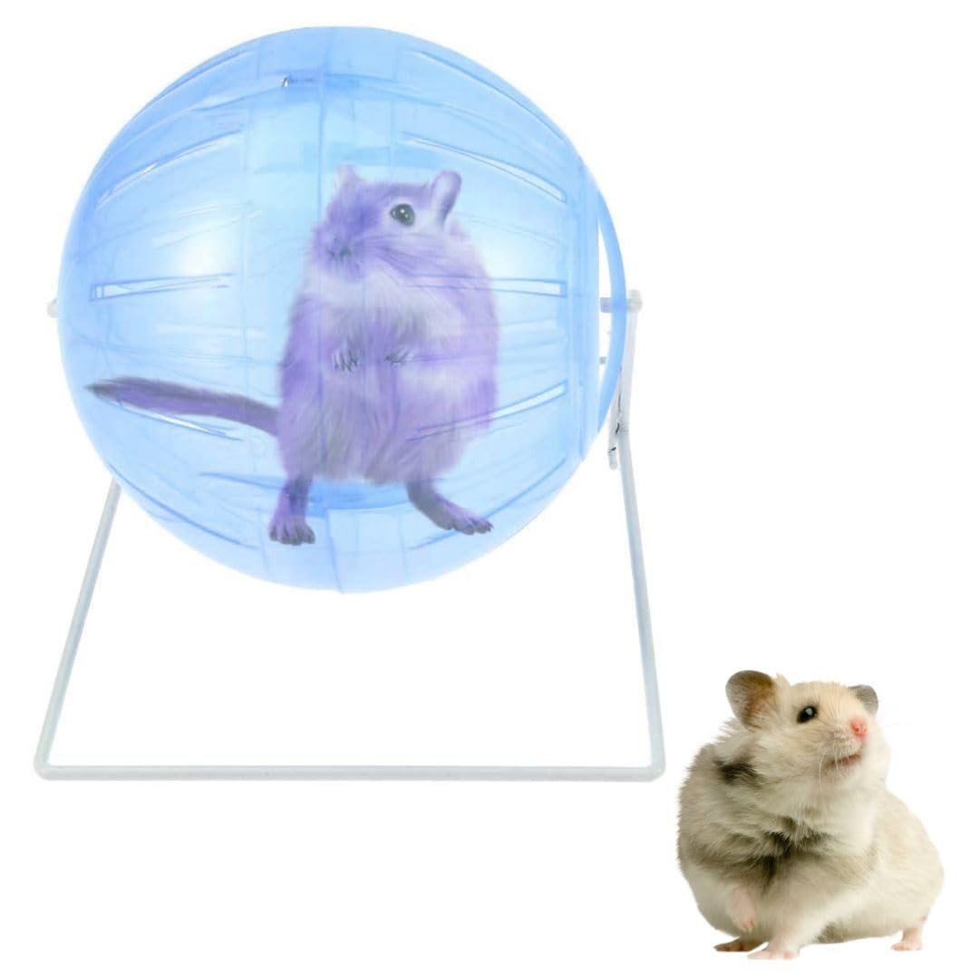 Sage Square Hamaster Exercise Ball with Stand Running Ball Cage Accessories for Hamster Hedgehog Rat Squirrel Guinea Pig