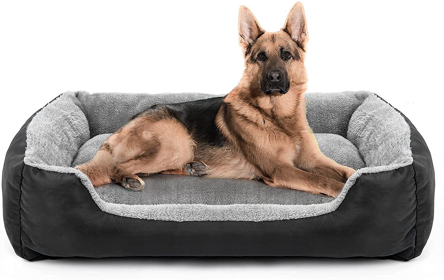 SITSNOOZE Reversible Orthopedic Donut Dog Bed Large Size for Pets 10 to 20 kg Washable Cotton Sofa for Labrador, German Sheph