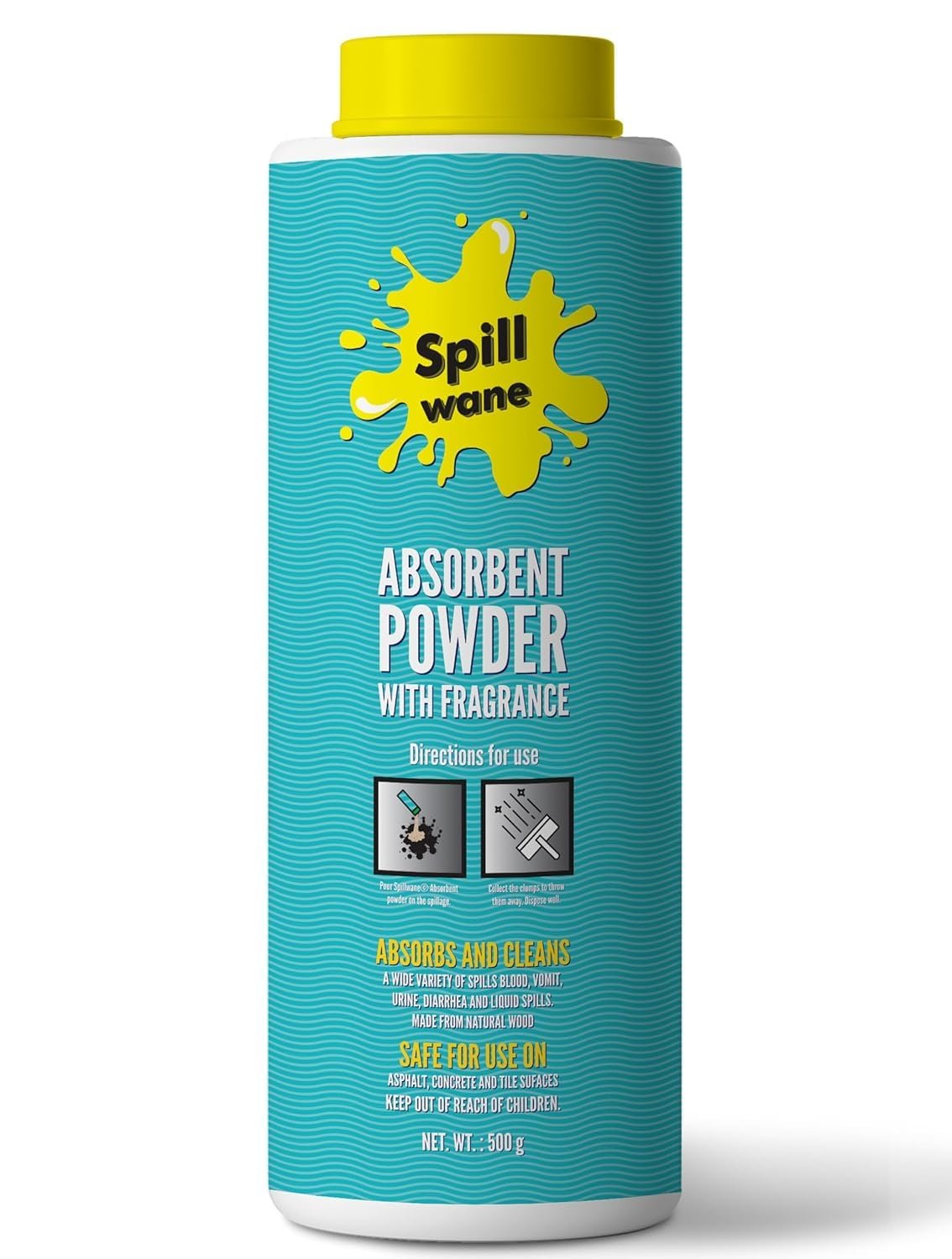 Spillwane 500gm Super Absorbent Powder with Fresh Fragrance | Instantly Solidifies & Cleans Cat/Dog Urine, Vomit, Diarrhea, P